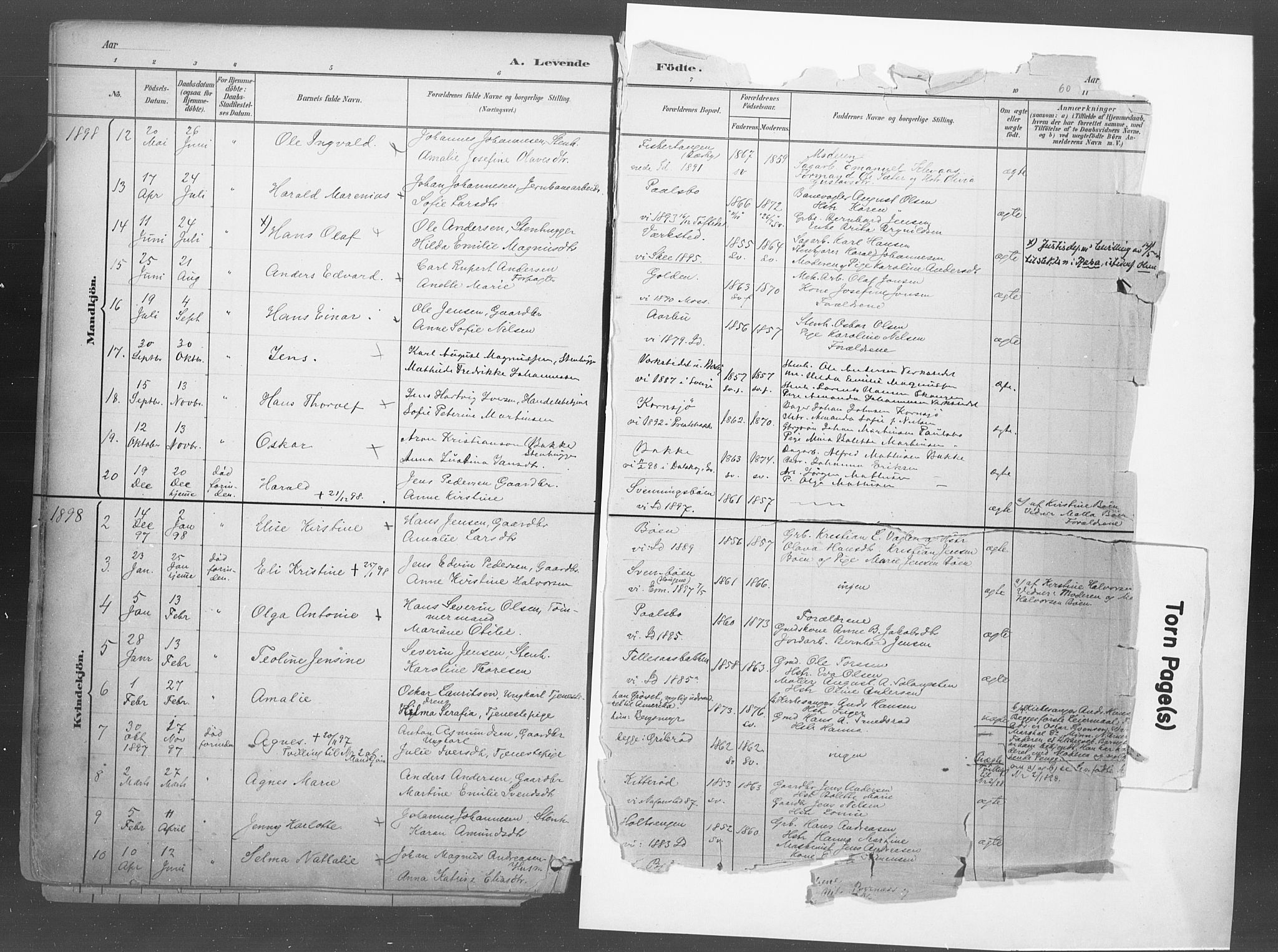 Idd prestekontor Kirkebøker, AV/SAO-A-10911/F/Fb/L0002: Parish register (official) no. II 2, 1882-1923, p. 60