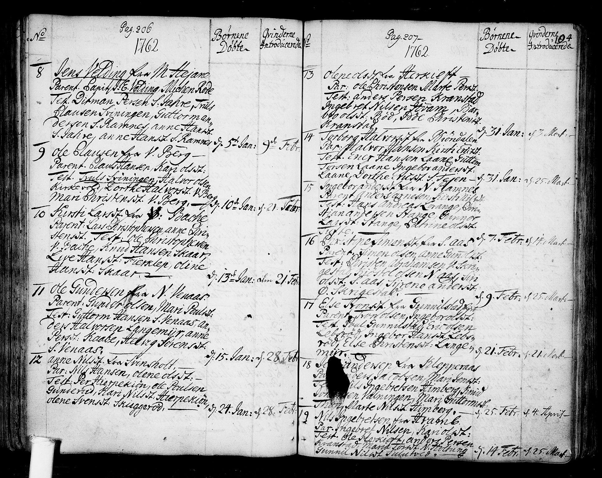 Ramnes kirkebøker, AV/SAKO-A-314/F/Fa/L0001: Parish register (official) no. I 1, 1732-1774, p. 104