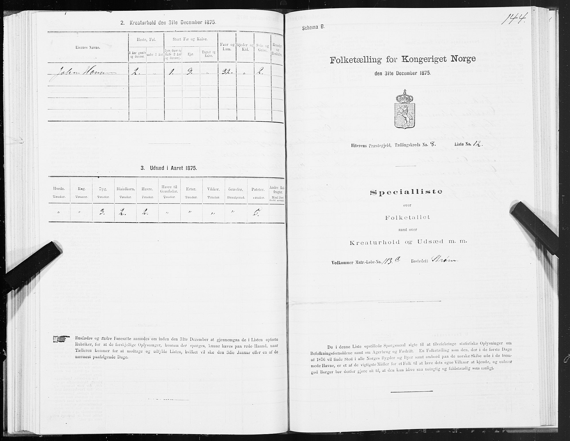 SAT, 1875 census for 1617P Hitra, 1875, p. 4144