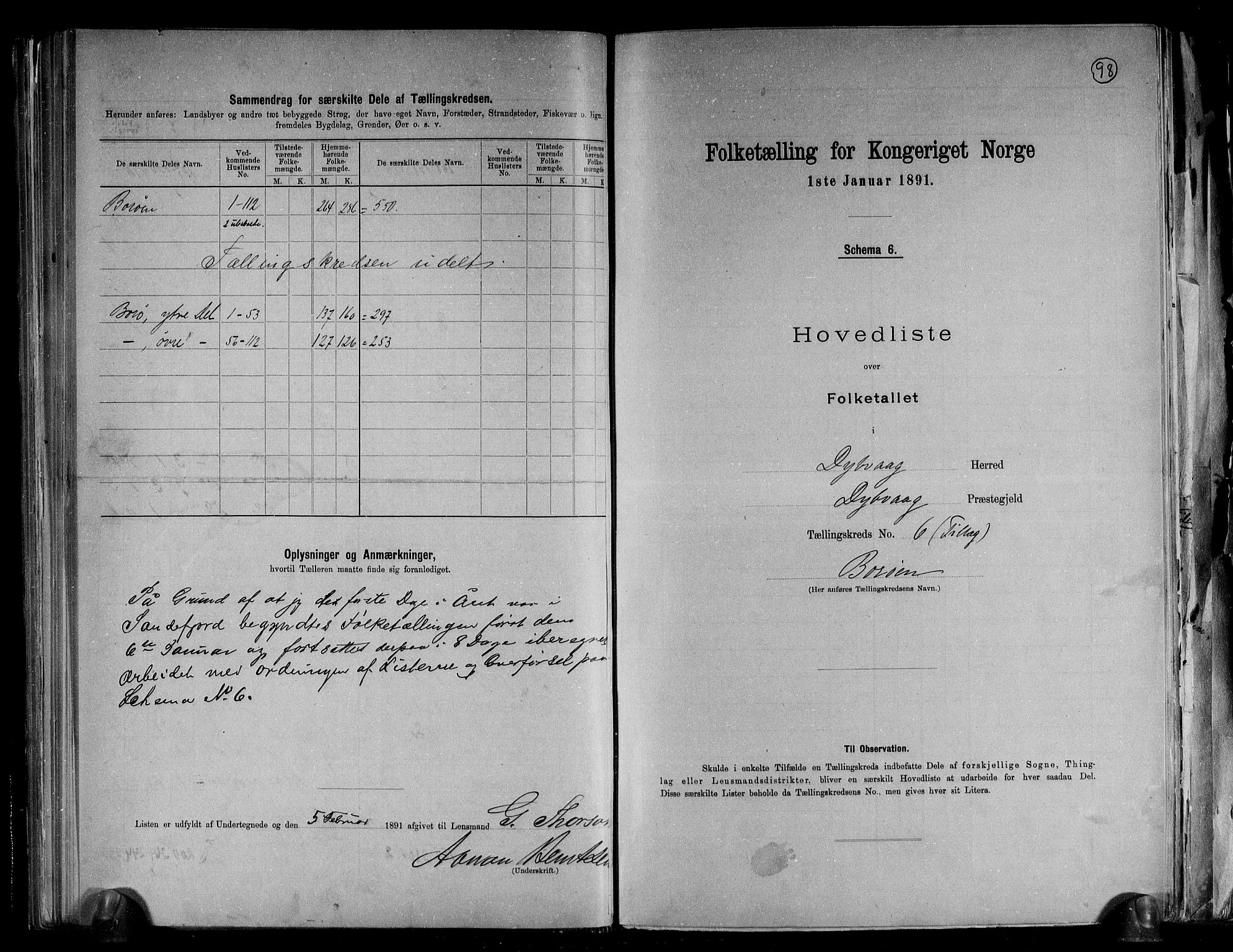 RA, 1891 census for 0915 Dypvåg, 1891, p. 19