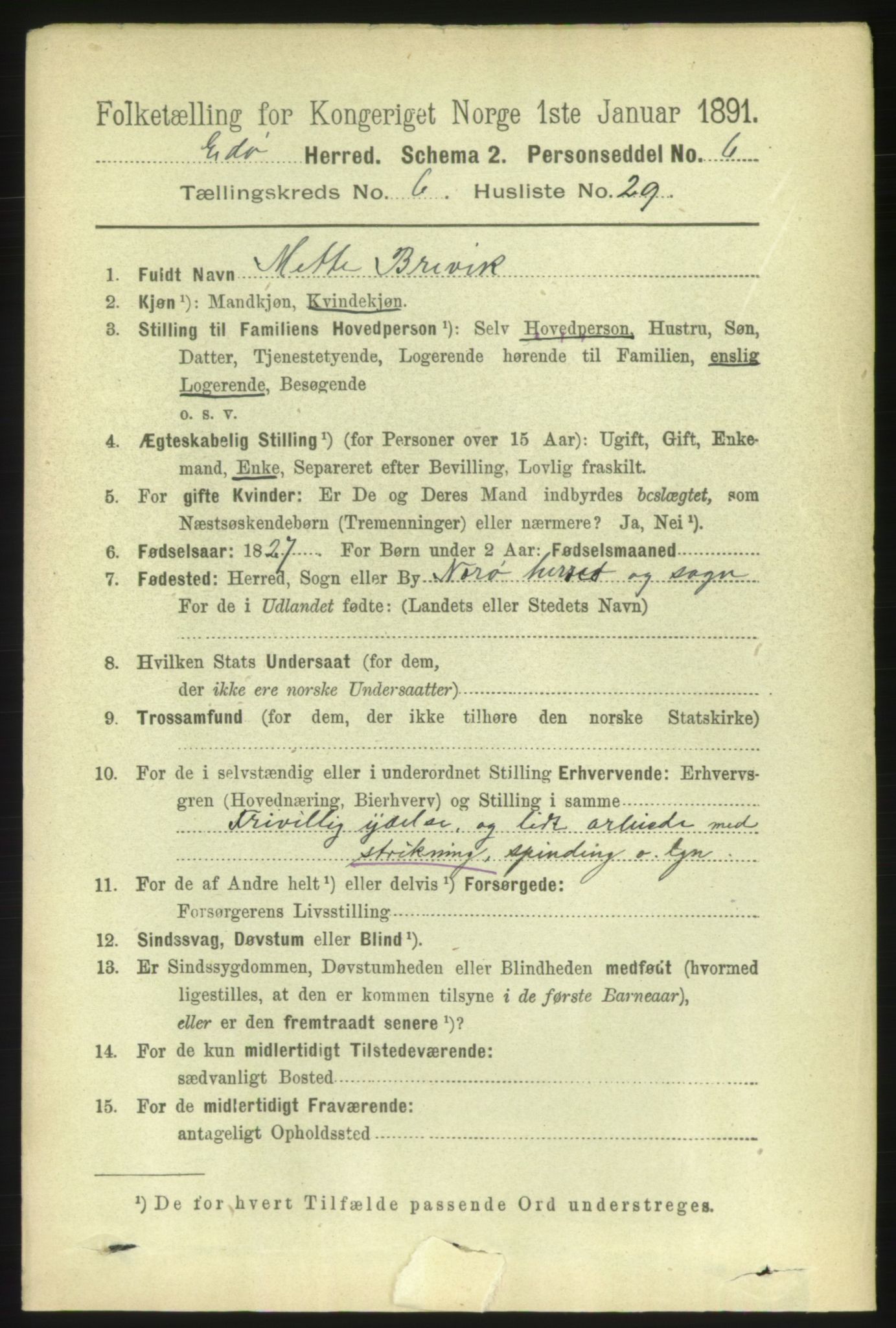 RA, 1891 census for 1573 Edøy, 1891, p. 1533