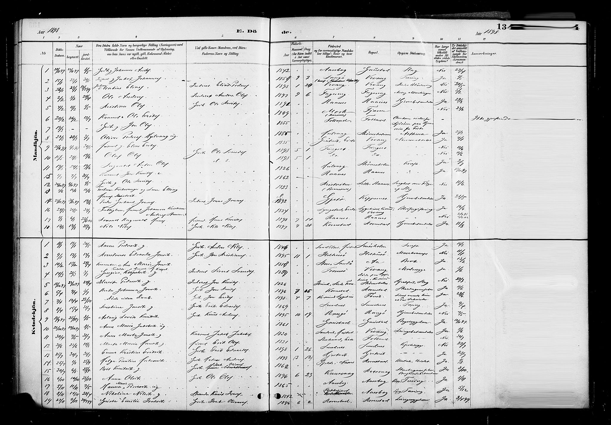 Ministerialprotokoller, klokkerbøker og fødselsregistre - Møre og Romsdal, SAT/A-1454/570/L0832: Parish register (official) no. 570A06, 1885-1900, p. 134