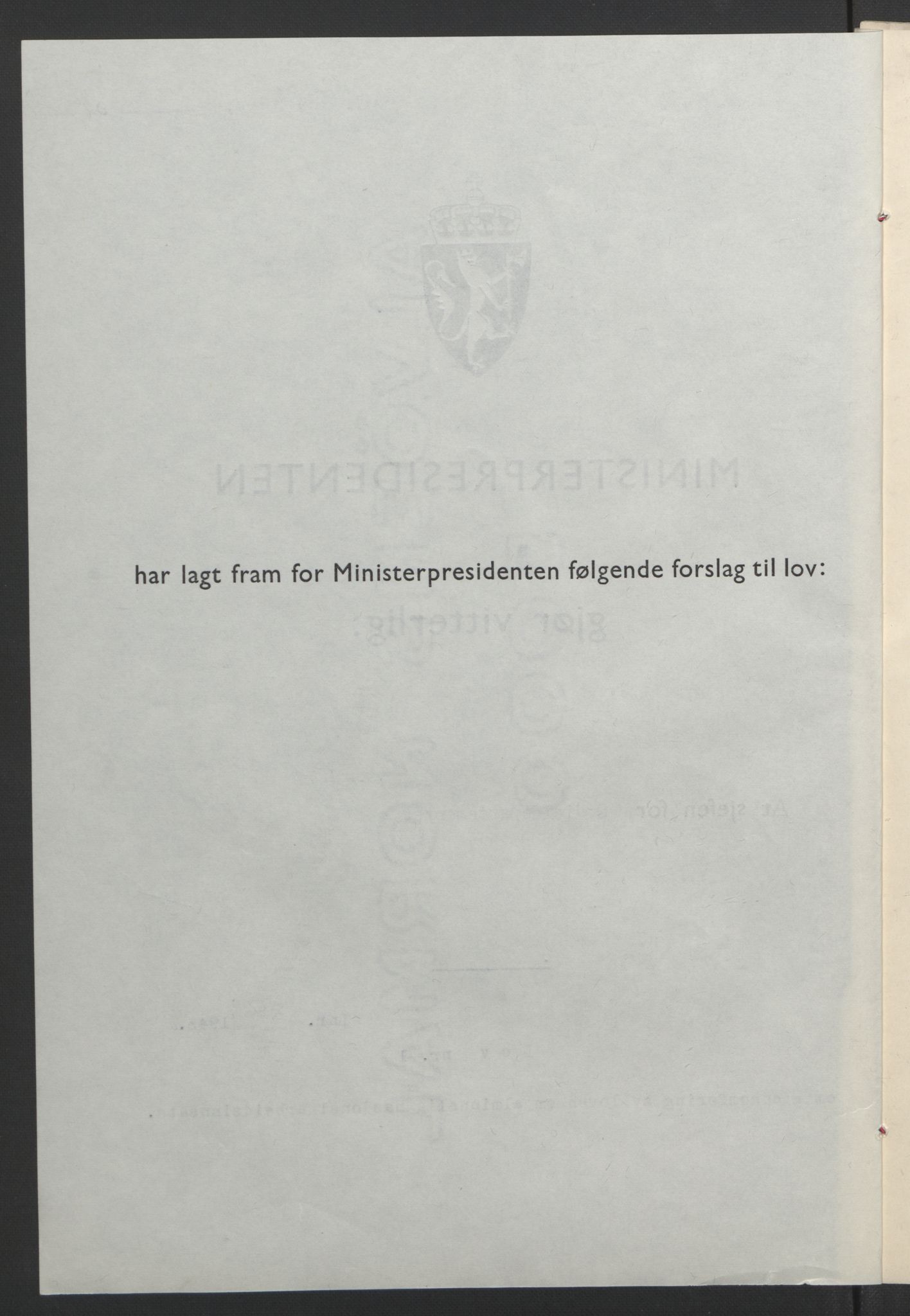 NS-administrasjonen 1940-1945 (Statsrådsekretariatet, de kommisariske statsråder mm), RA/S-4279/D/Db/L0099: Lover, 1943, p. 141