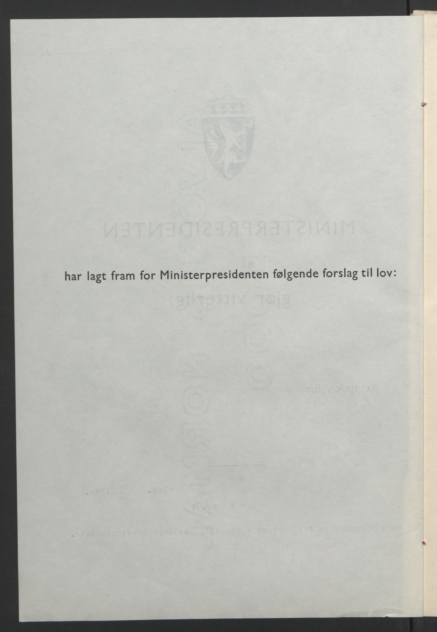 NS-administrasjonen 1940-1945 (Statsrådsekretariatet, de kommisariske statsråder mm), AV/RA-S-4279/D/Db/L0099: Lover, 1943, p. 141