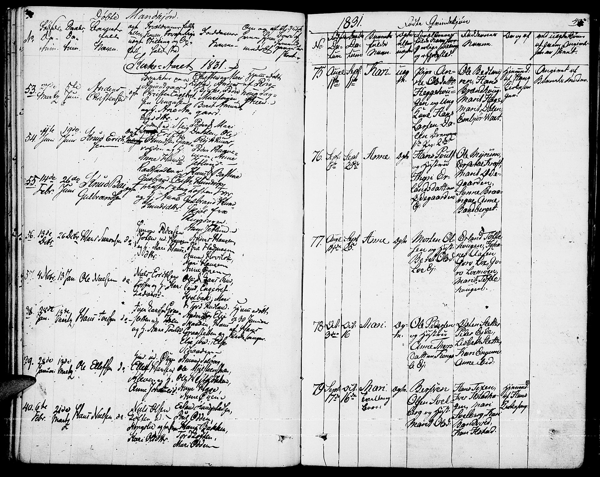 Fron prestekontor, AV/SAH-PREST-078/H/Ha/Haa/L0003: Parish register (official) no. 3, 1828-1838, p. 49