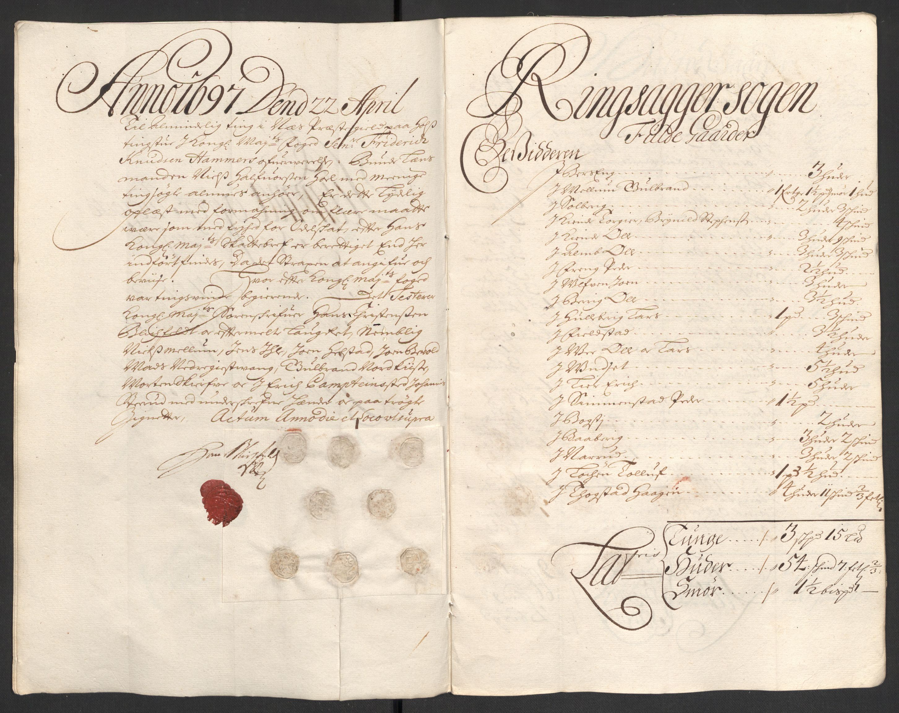 Rentekammeret inntil 1814, Reviderte regnskaper, Fogderegnskap, AV/RA-EA-4092/R16/L1037: Fogderegnskap Hedmark, 1697-1698, p. 158