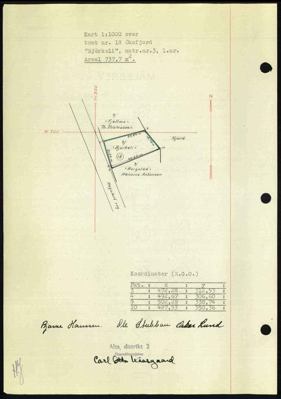 Alta fogderi/sorenskriveri, SATØ/SATØ-5/1/K/Kd/L0037pantebok: Mortgage book no. 39-40, 1948-1949, Diary no: : 129/1949