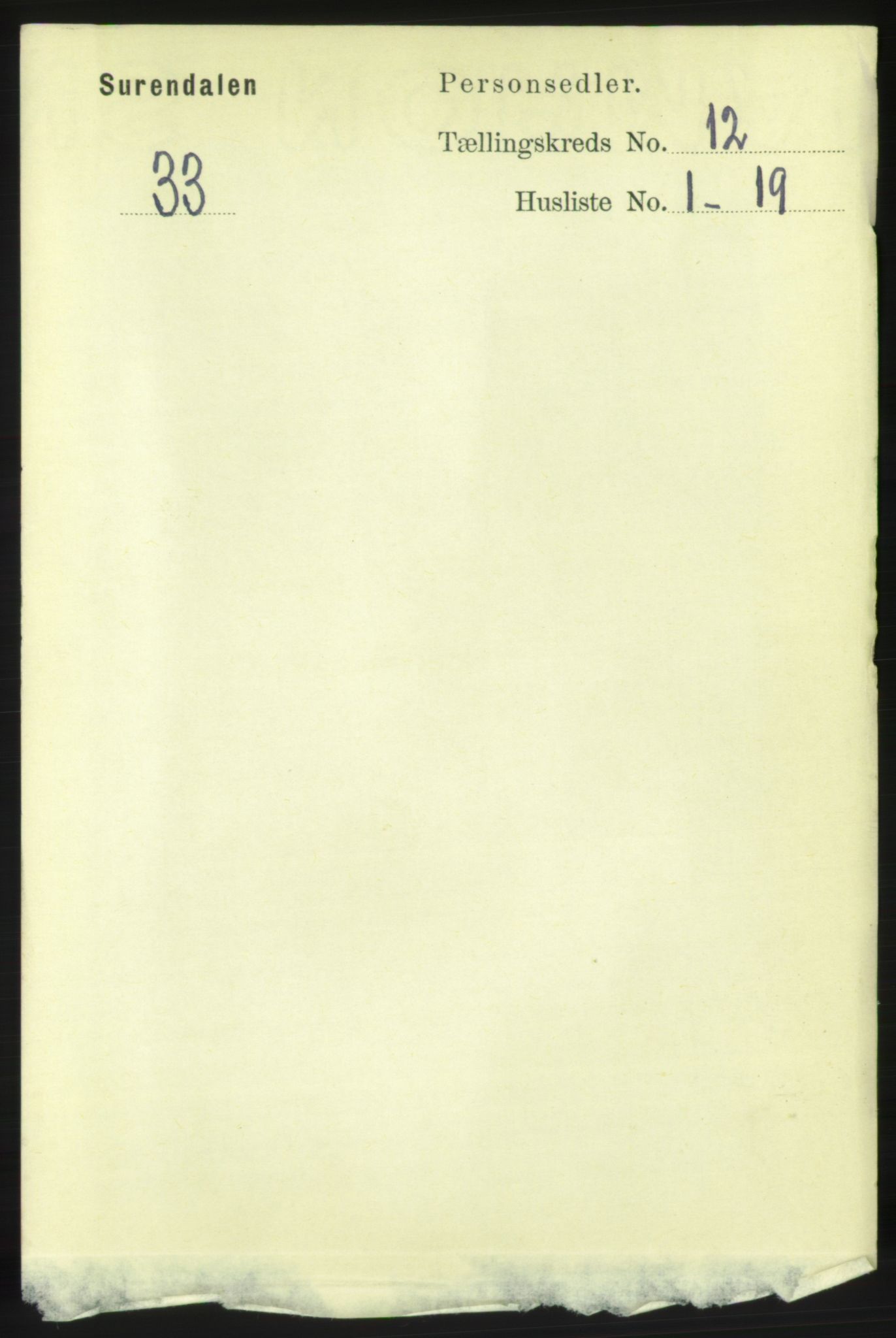 RA, 1891 census for 1566 Surnadal, 1891, p. 2869