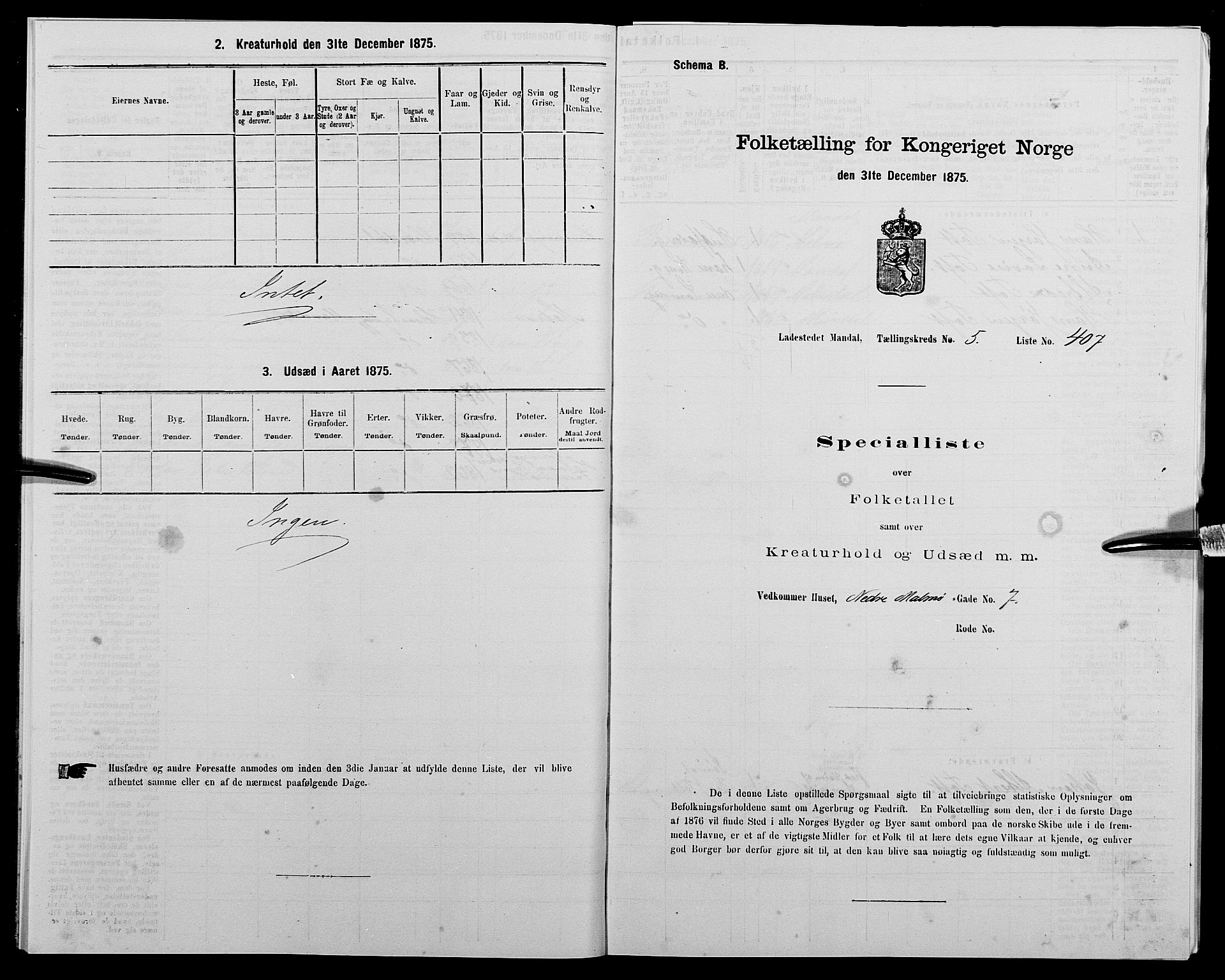 SAK, 1875 census for 1002B Mandal/Mandal, 1875, p. 855