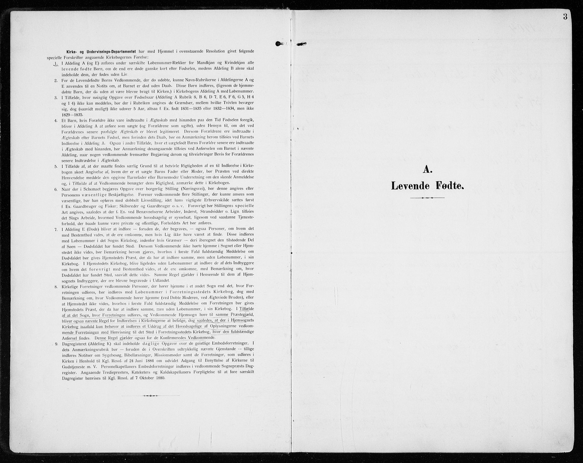 Vardal prestekontor, SAH/PREST-100/H/Ha/Haa/L0016: Parish register (official) no. 16, 1904-1916, p. 3
