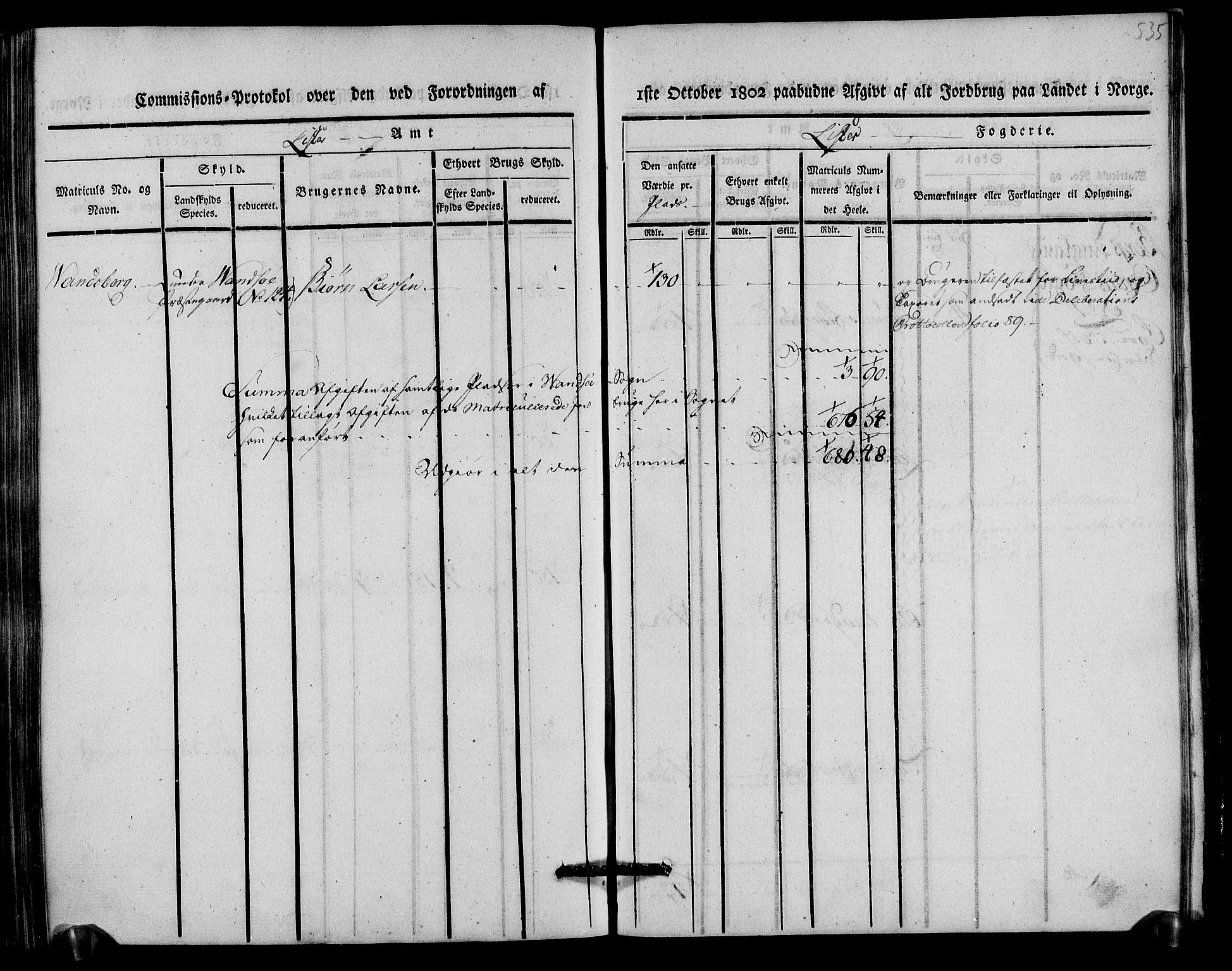 Rentekammeret inntil 1814, Realistisk ordnet avdeling, AV/RA-EA-4070/N/Ne/Nea/L0093: Lista fogderi. Kommisjonsprotokoll "Nr. 2", for Fjotland, Spind, Herad, Vanse og Kvås sogn, 1803, p. 275