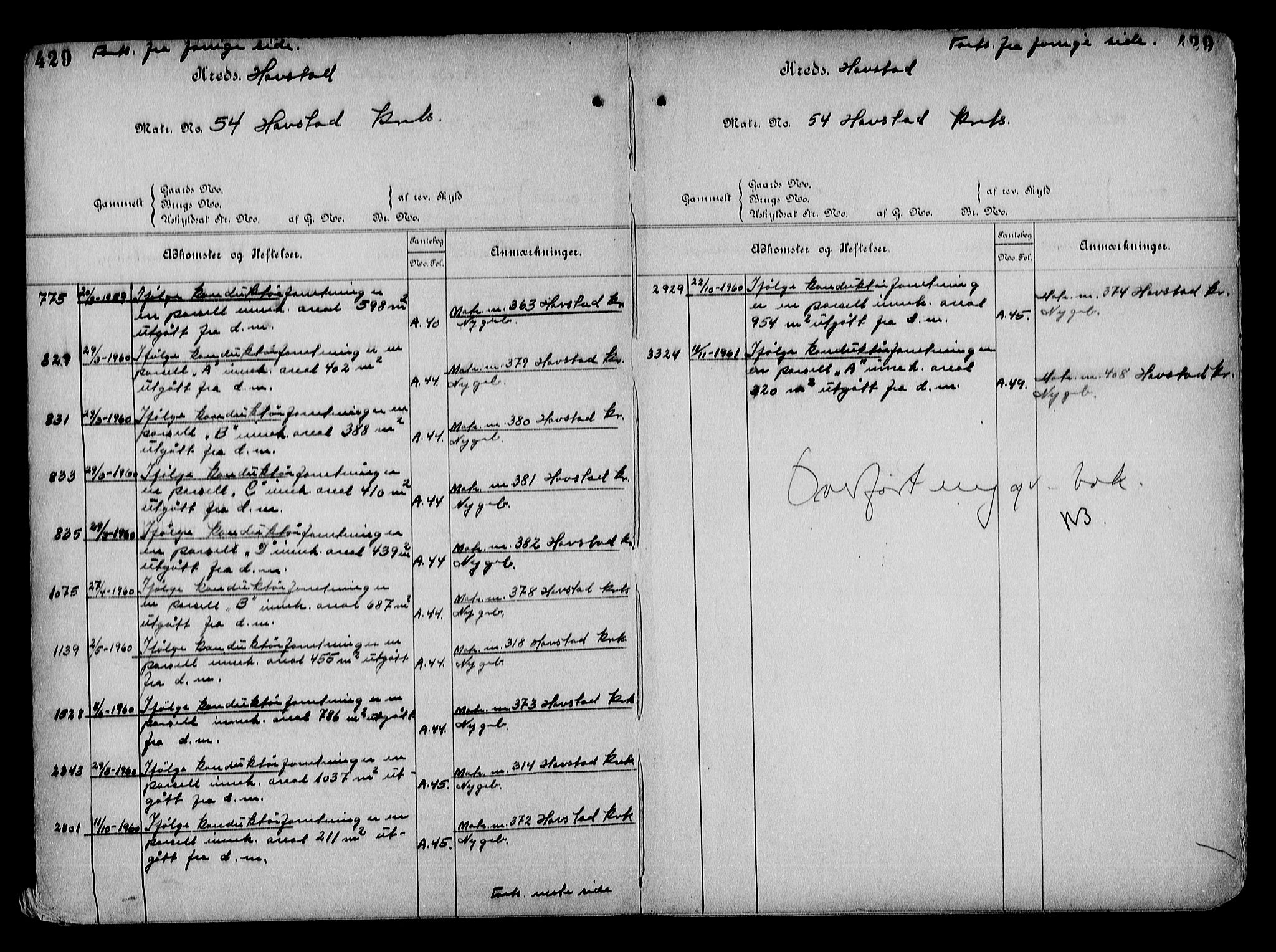 Arendal byfogd, AV/SAK-1222-0001/G/Ga/L0015: Mortgage register no. 13, 1860-1960, p. 429