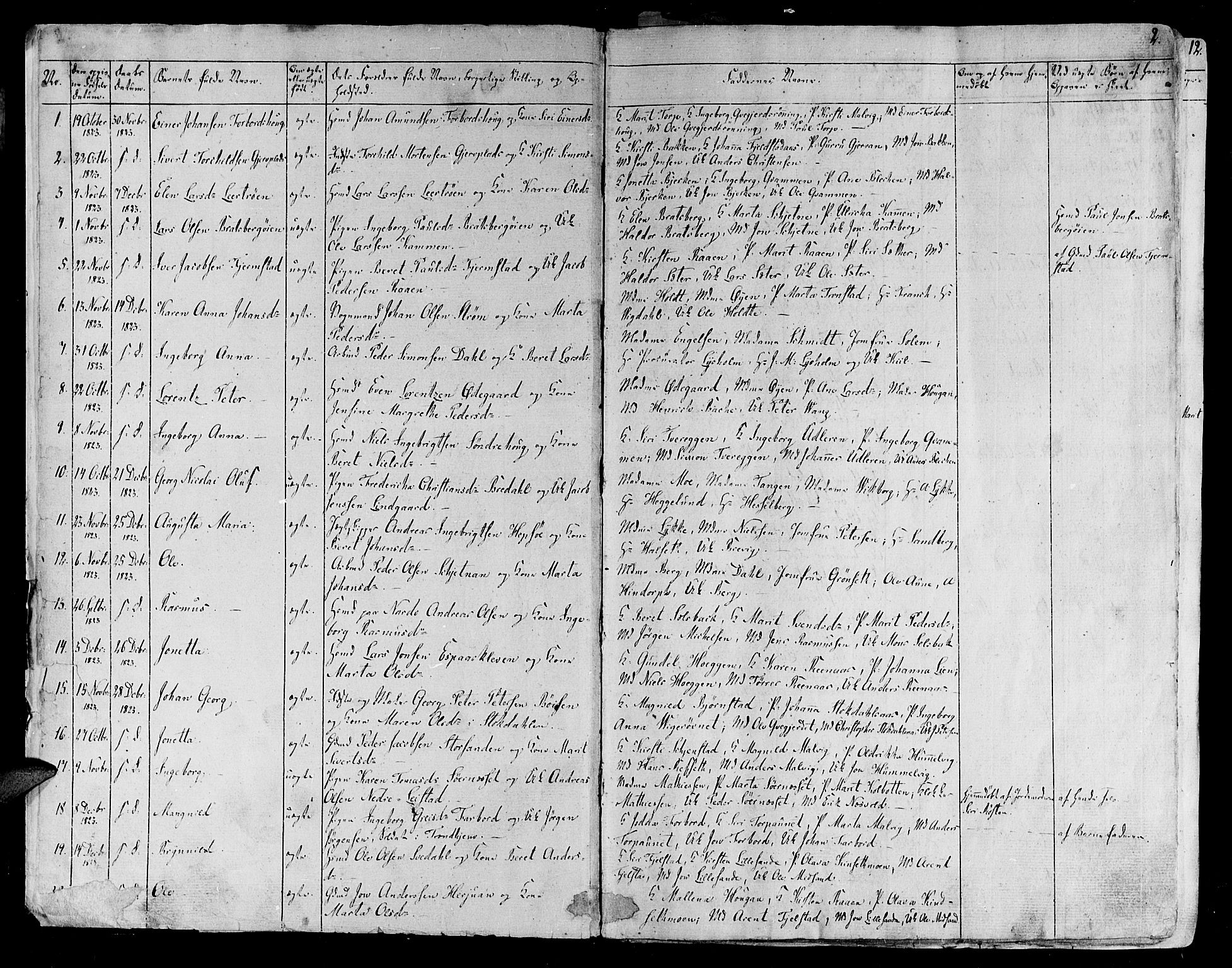 Ministerialprotokoller, klokkerbøker og fødselsregistre - Sør-Trøndelag, SAT/A-1456/606/L0286: Parish register (official) no. 606A04 /1, 1823-1840, p. 2