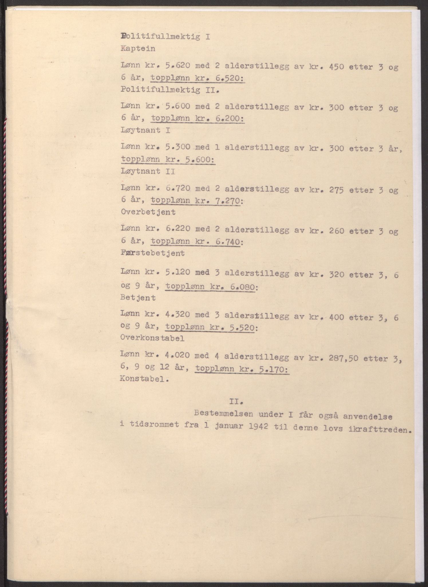 NS-administrasjonen 1940-1945 (Statsrådsekretariatet, de kommisariske statsråder mm), AV/RA-S-4279/D/Db/L0098: Lover II, 1942, p. 242