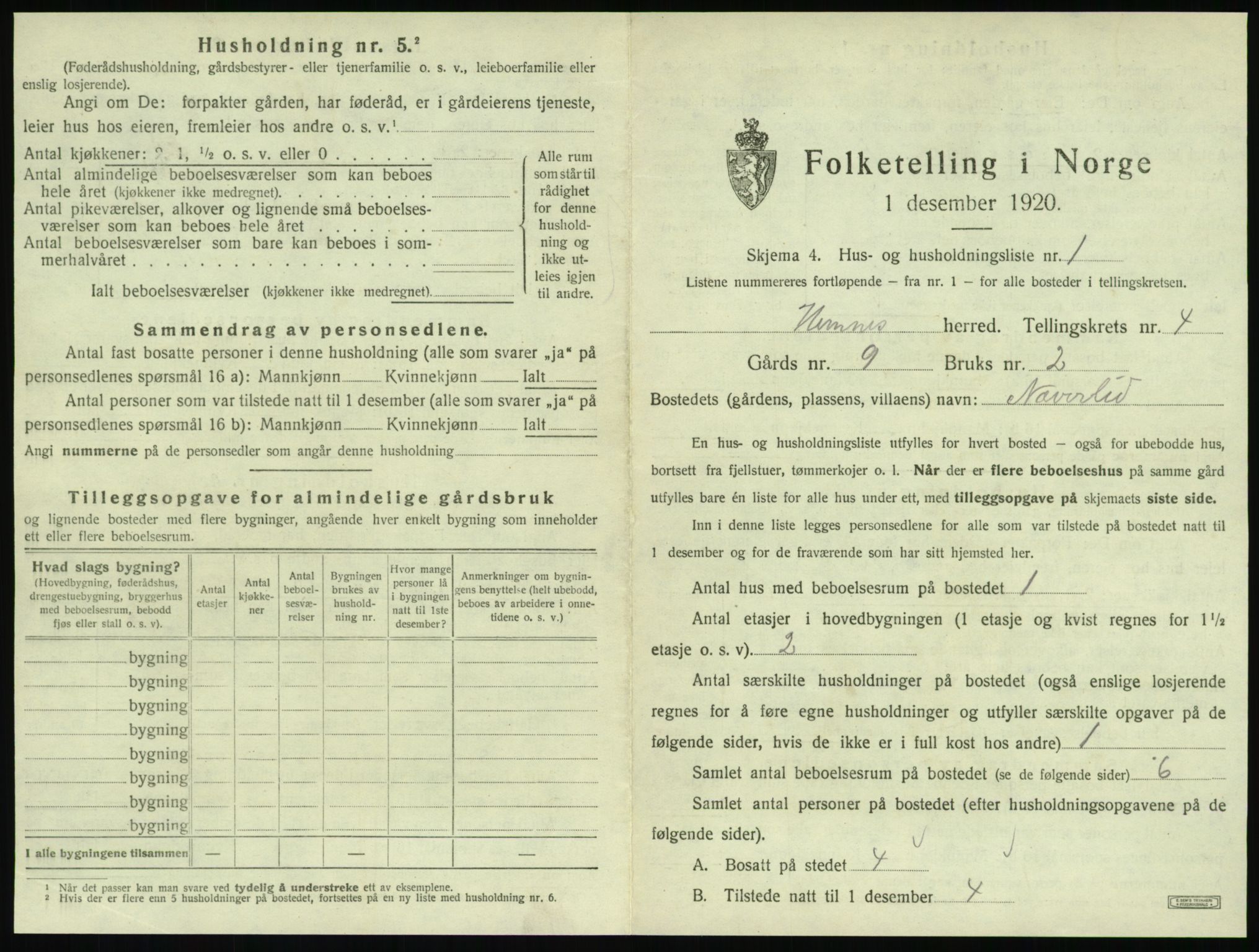 SAT, 1920 census for Hemnes, 1920, p. 800