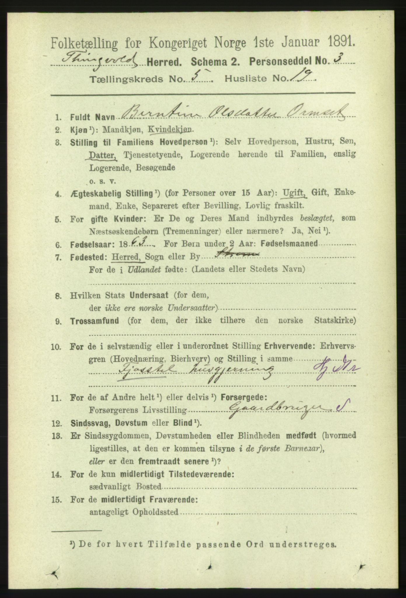 RA, 1891 census for 1560 Tingvoll, 1891, p. 2178