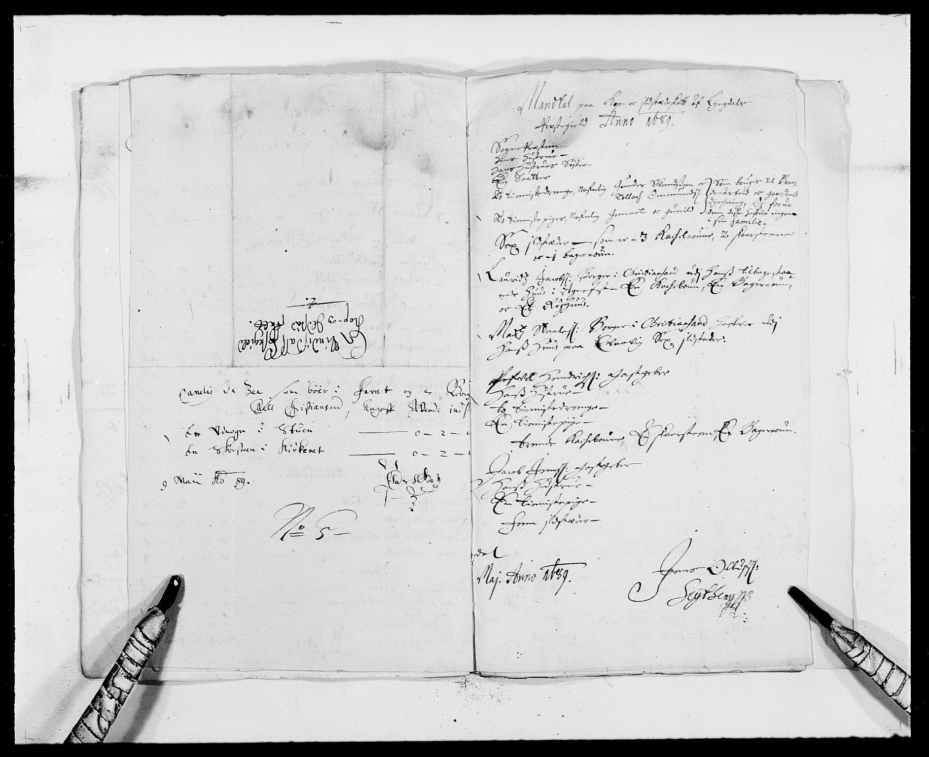 Rentekammeret inntil 1814, Reviderte regnskaper, Fogderegnskap, AV/RA-EA-4092/R41/L2535: Fogderegnskap Lista, 1686-1689, p. 31