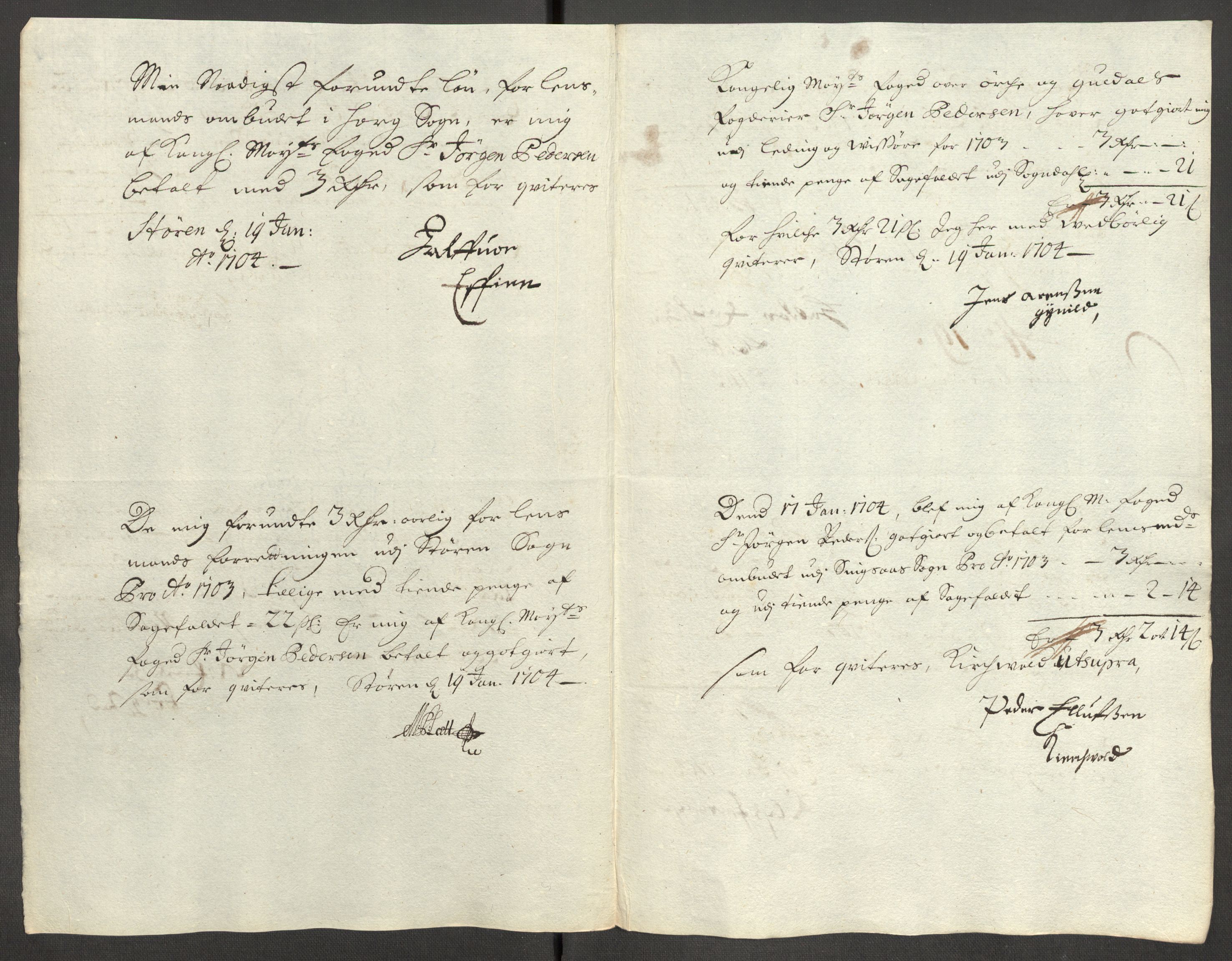 Rentekammeret inntil 1814, Reviderte regnskaper, Fogderegnskap, RA/EA-4092/R60/L3953: Fogderegnskap Orkdal og Gauldal, 1703, p. 376