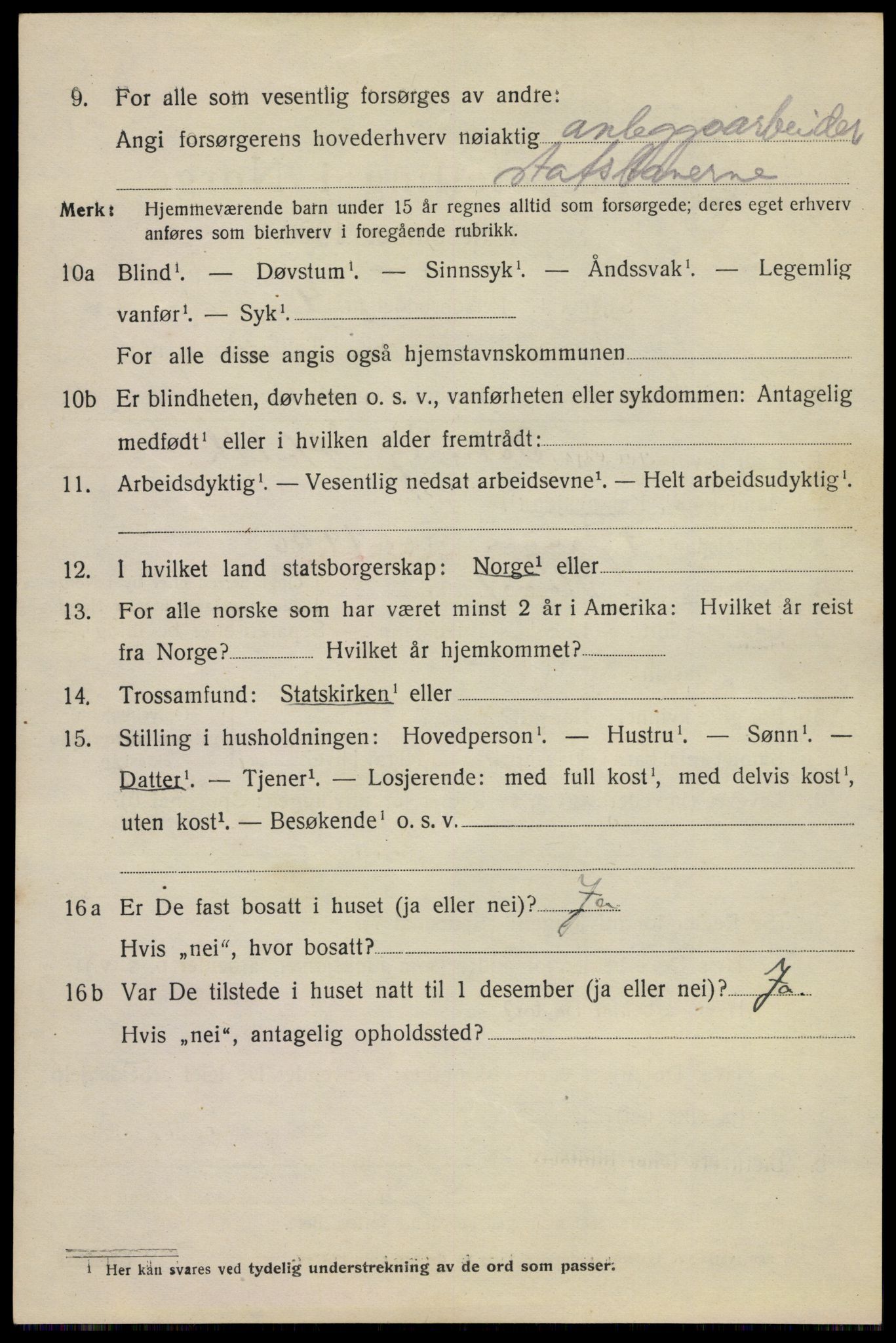 SAKO, 1920 census for Hønefoss, 1920, p. 2399