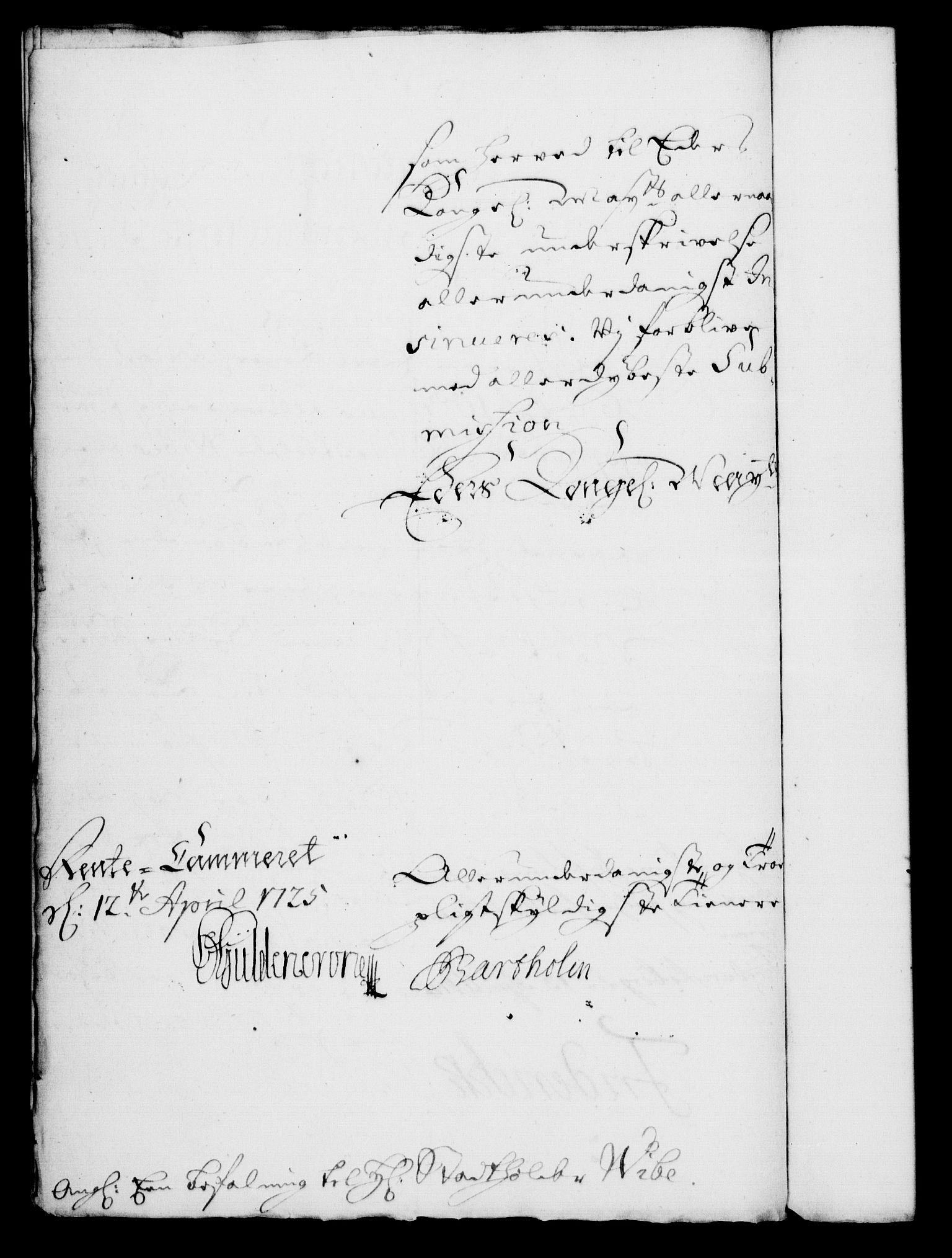 Rentekammeret, Kammerkanselliet, RA/EA-3111/G/Gf/Gfa/L0008: Norsk relasjons- og resolusjonsprotokoll (merket RK 52.8), 1725, p. 293