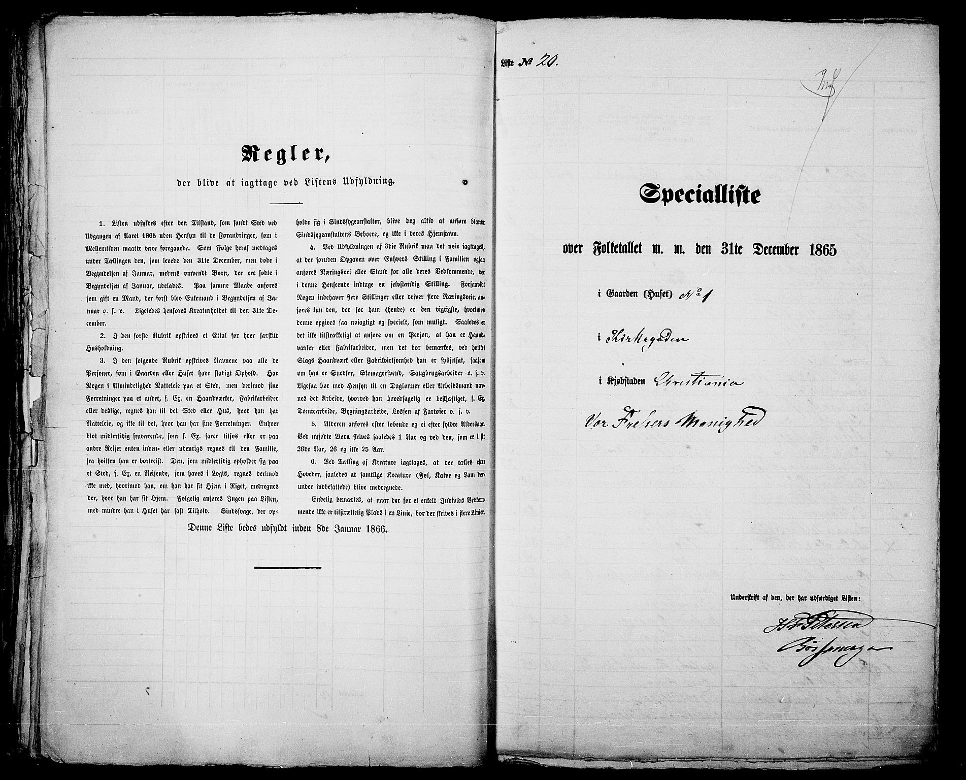 RA, 1865 census for Kristiania, 1865, p. 170