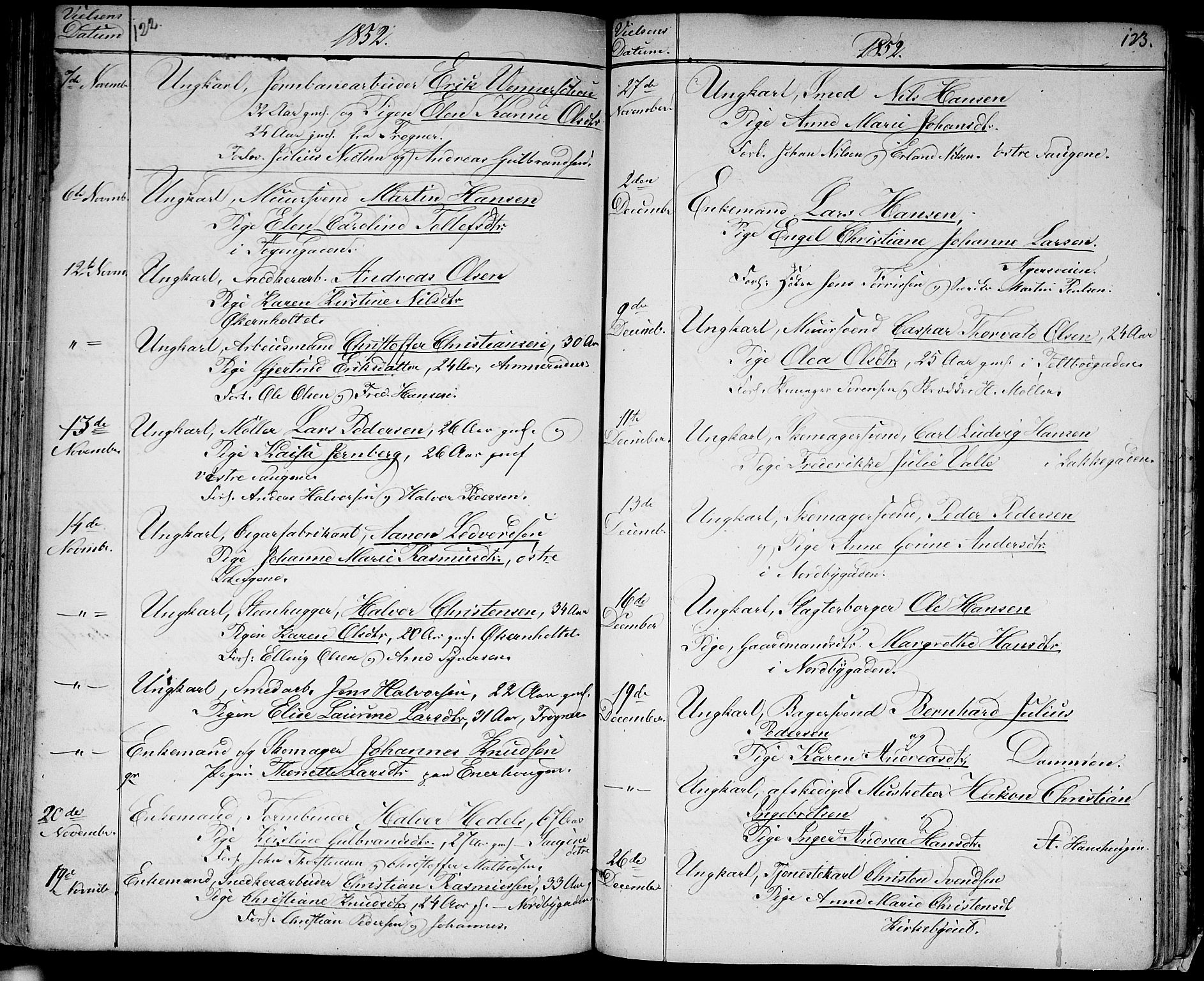 Aker prestekontor kirkebøker, AV/SAO-A-10861/G/L0011: Parish register (copy) no. 11, 1846-1859, p. 122-123