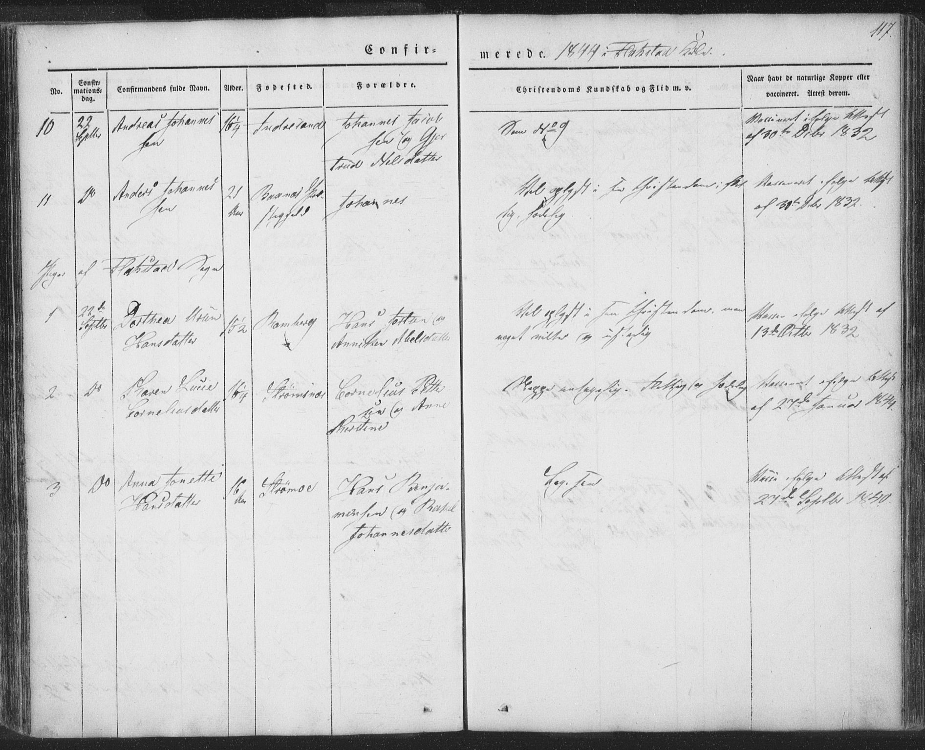 Ministerialprotokoller, klokkerbøker og fødselsregistre - Nordland, SAT/A-1459/885/L1202: Parish register (official) no. 885A03, 1838-1859, p. 117