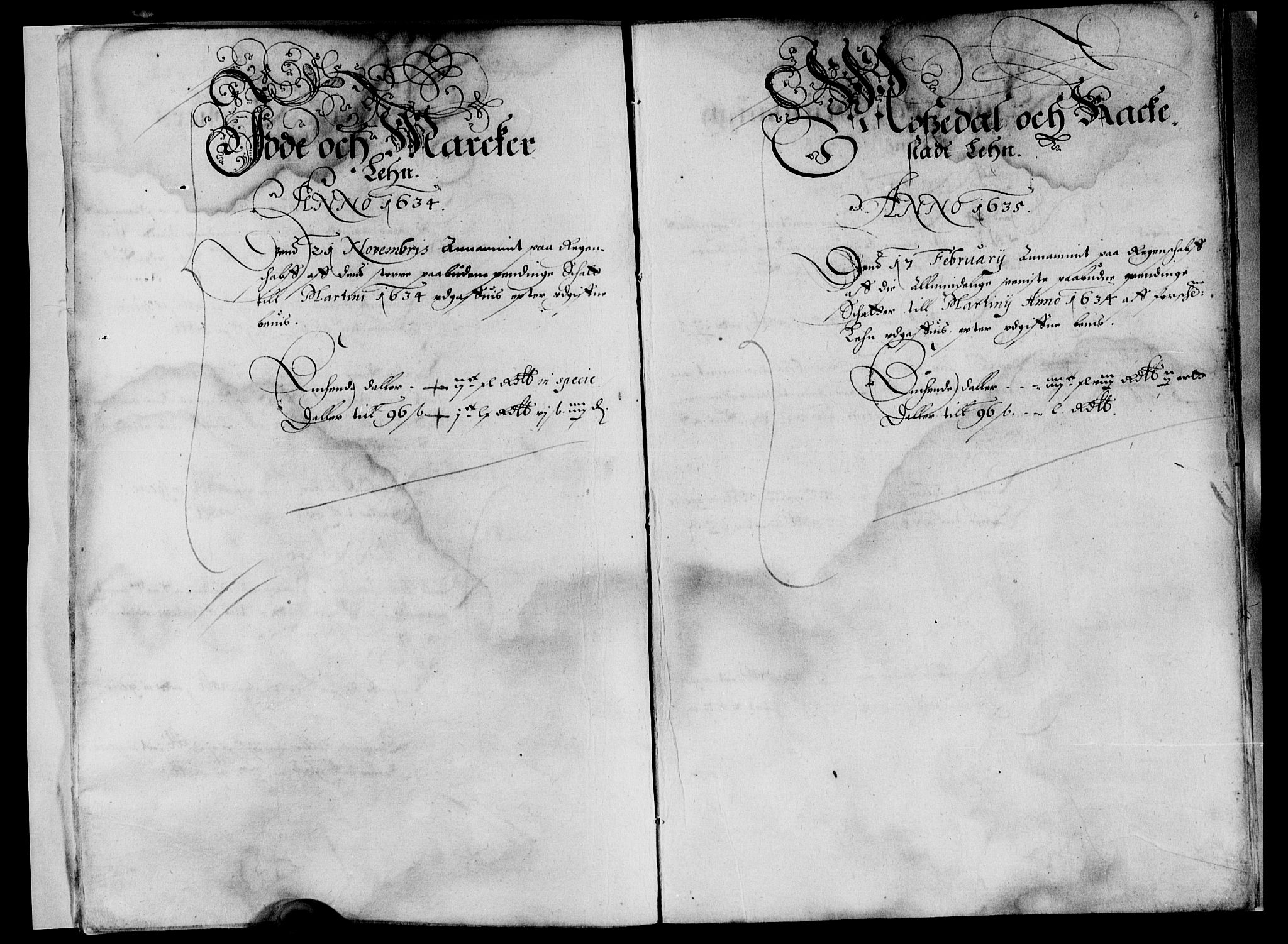 Rentekammeret inntil 1814, Reviderte regnskaper, Lensregnskaper, AV/RA-EA-5023/R/Rb/Rba/L0120: Akershus len, 1634-1635