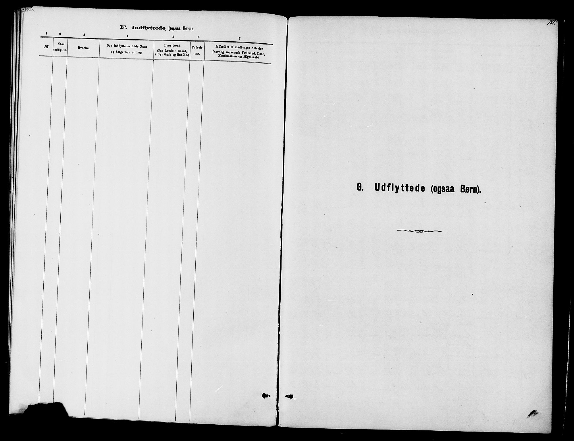 Vardal prestekontor, SAH/PREST-100/H/Ha/Haa/L0010: Parish register (official) no. 10, 1878-1893, p. 181