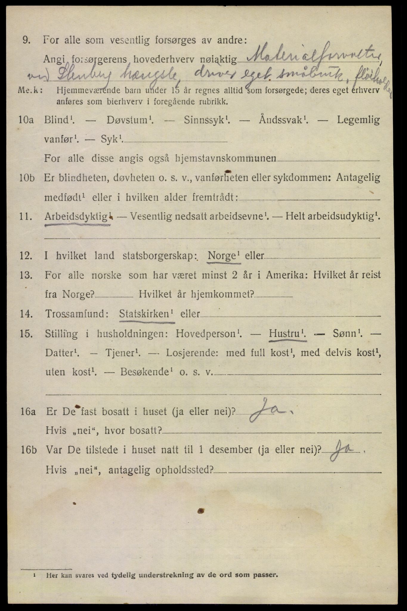 SAKO, 1920 census for Nedre Eiker, 1920, p. 8412