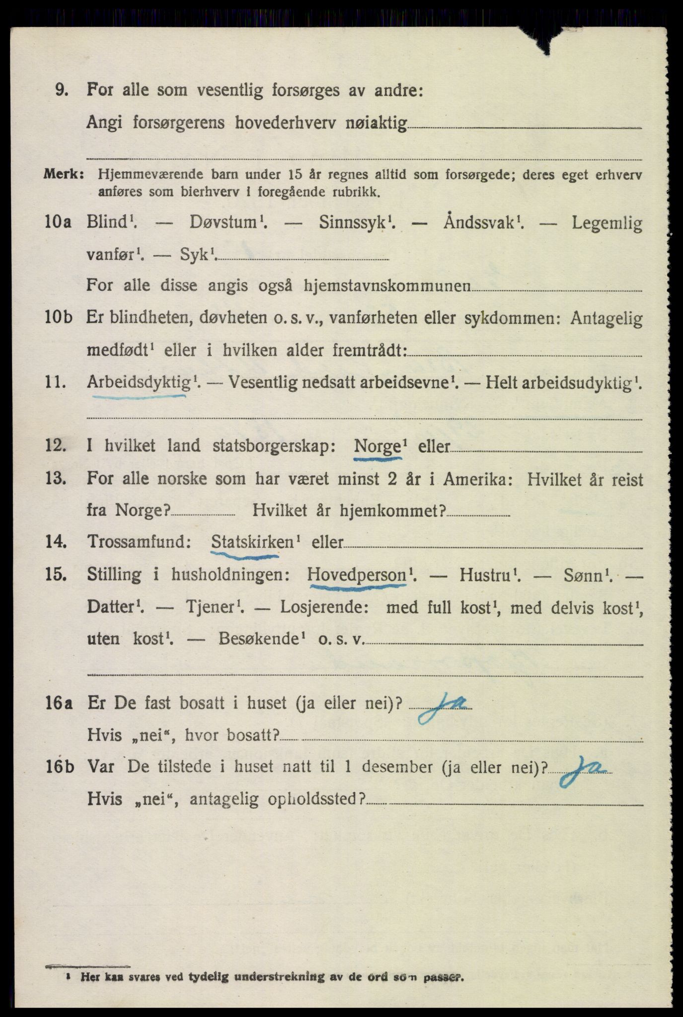 SAH, 1920 census for Elverum, 1920, p. 25169