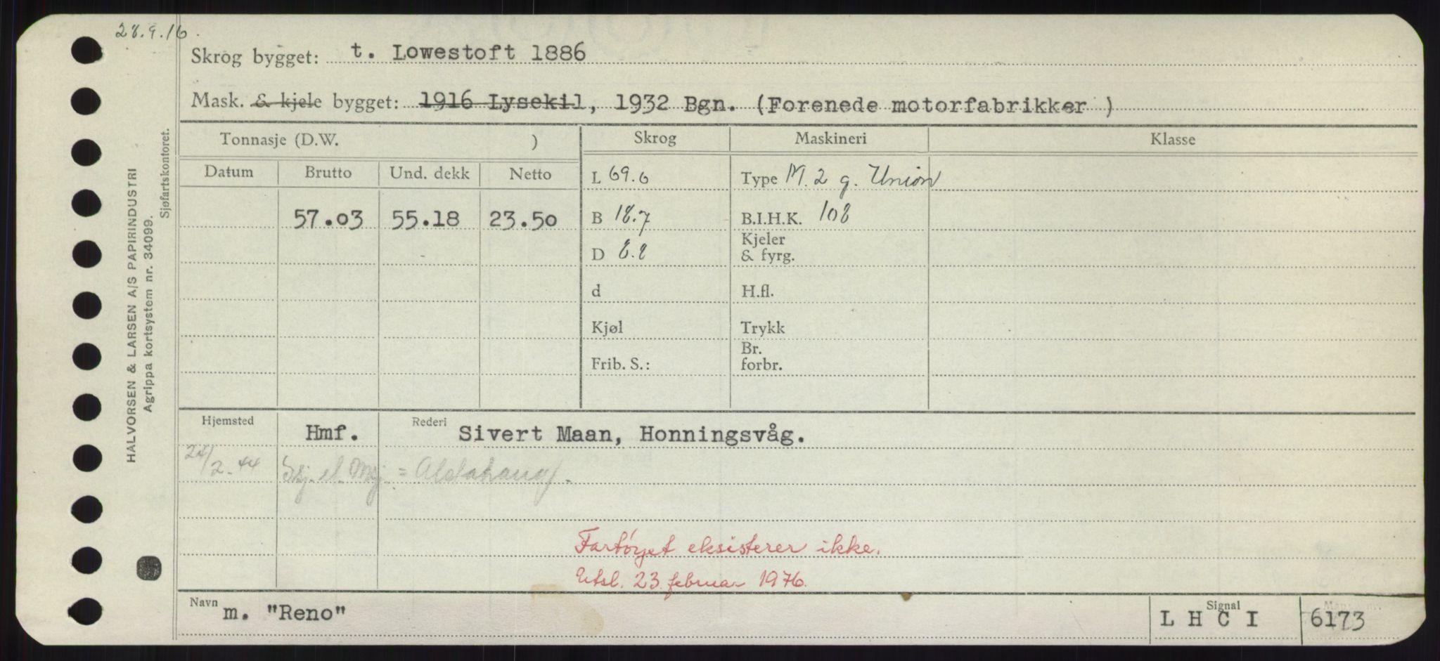 Sjøfartsdirektoratet med forløpere, Skipsmålingen, RA/S-1627/H/Hd/L0030: Fartøy, Q-Riv, p. 425