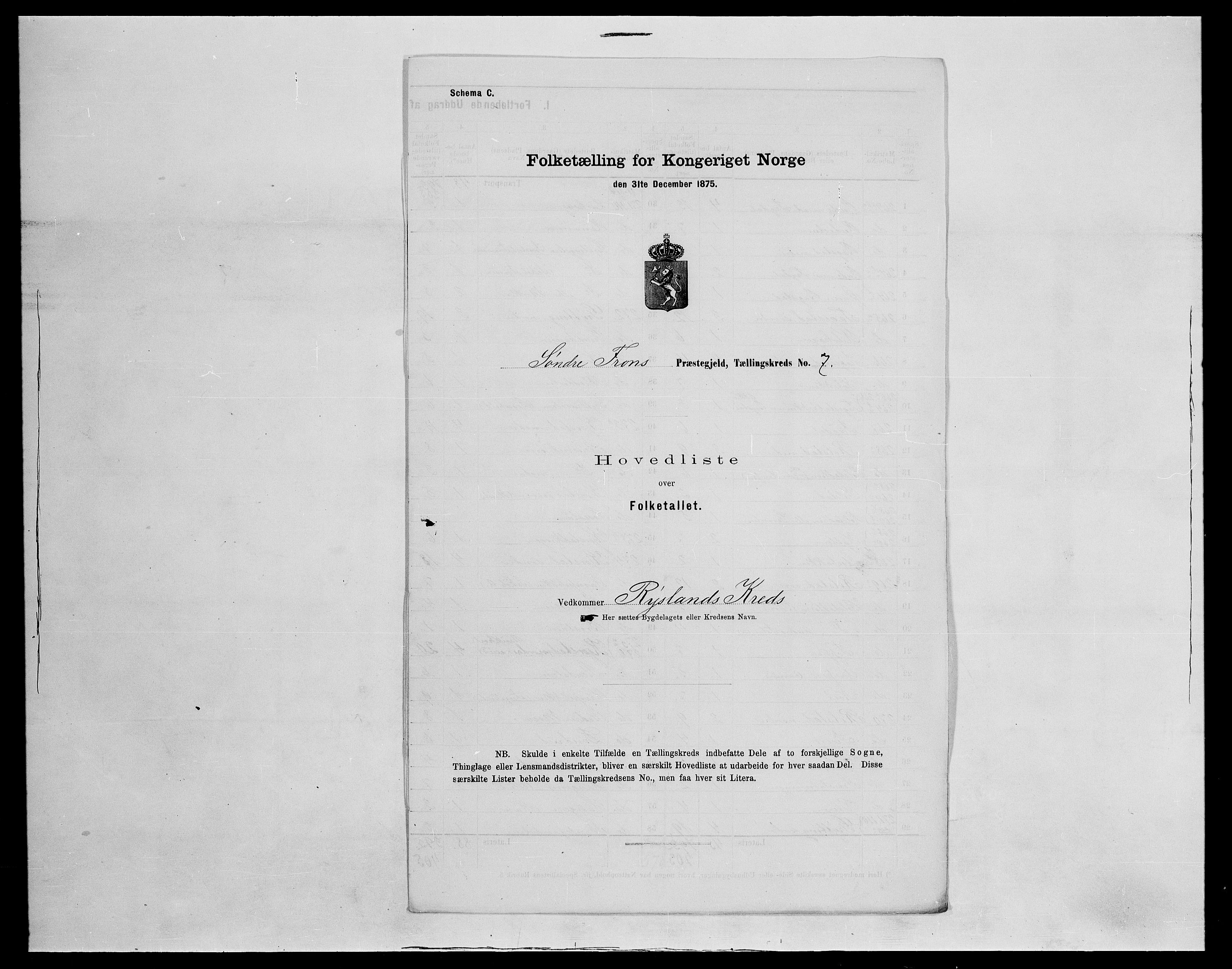 SAH, 1875 census for 0519P Sør-Fron, 1875, p. 28