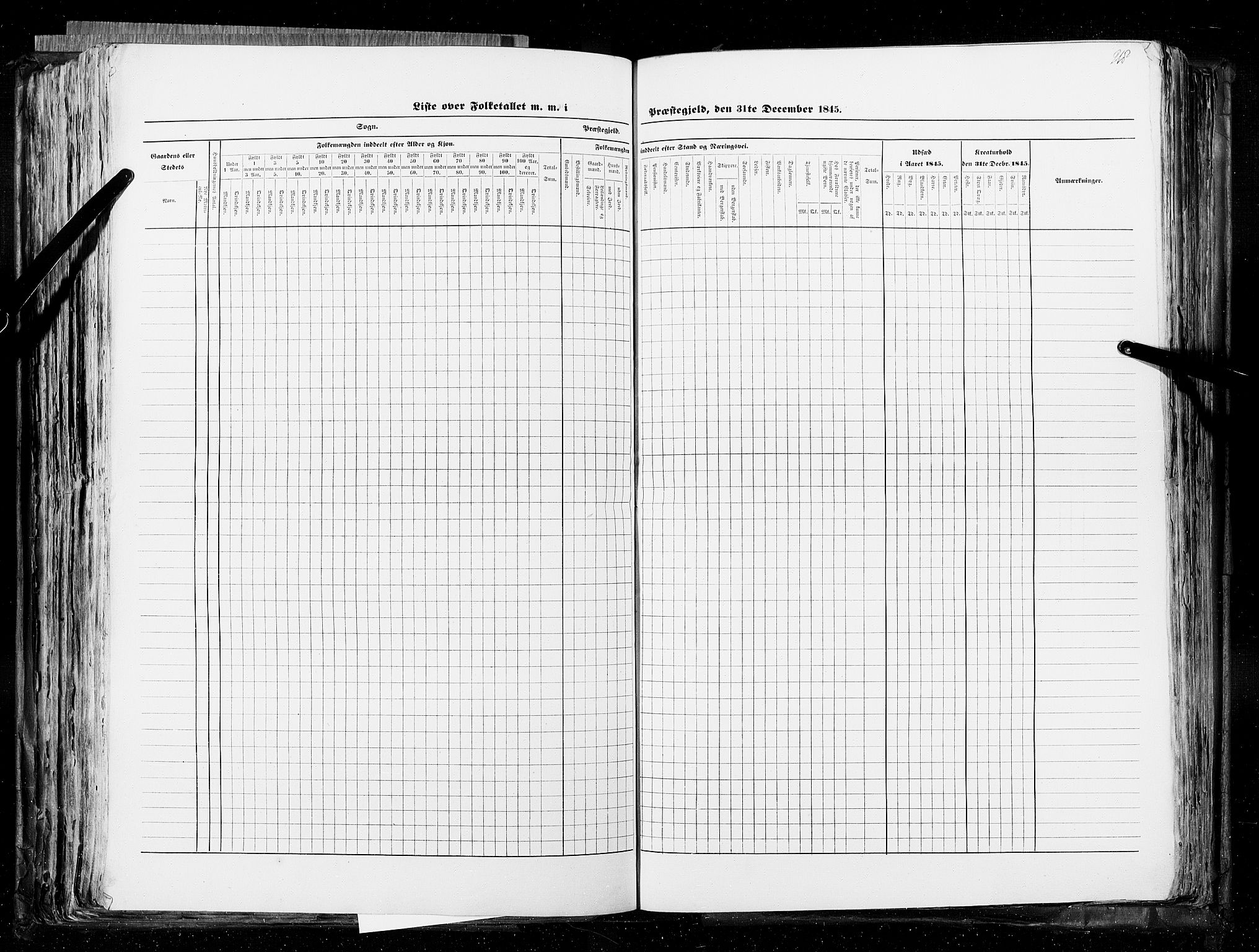 RA, Census 1845, vol. 5: Bratsberg amt og Nedenes og Råbyggelaget amt, 1845, p. 218