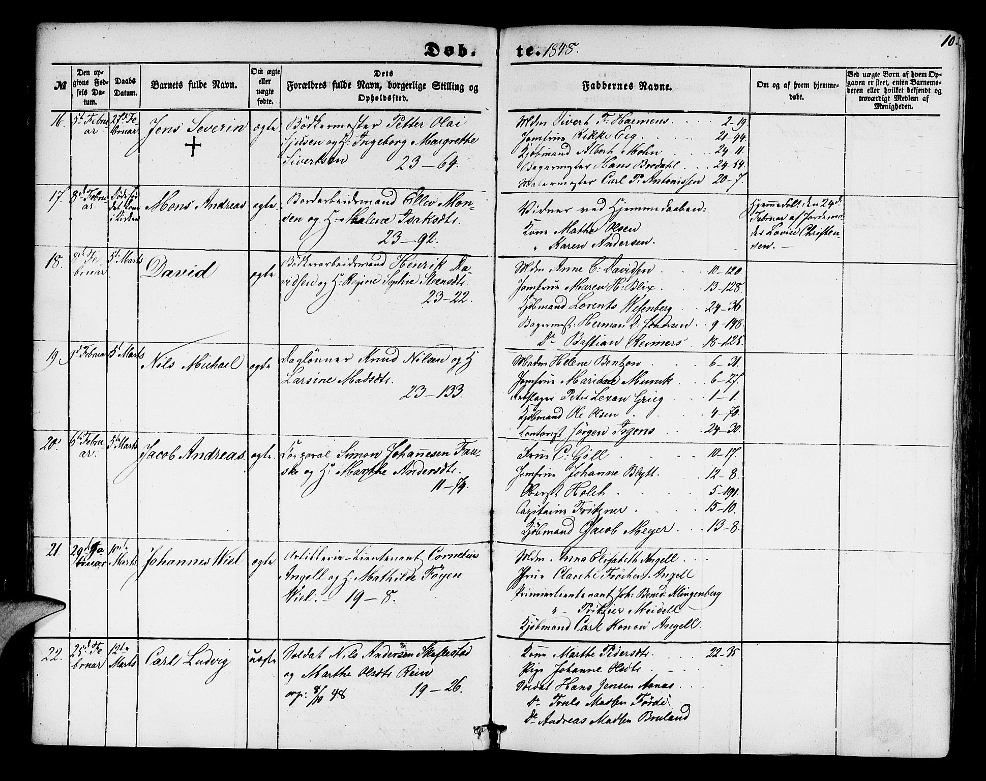 Korskirken sokneprestembete, SAB/A-76101/H/Hab: Parish register (copy) no. B 2, 1847-1853, p. 10