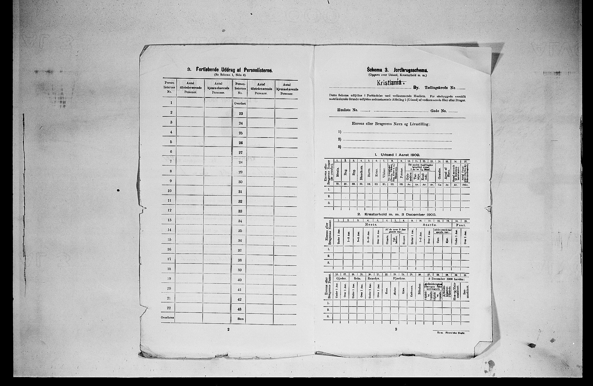 SAO, 1900 census for Kristiania, 1900, p. 12565