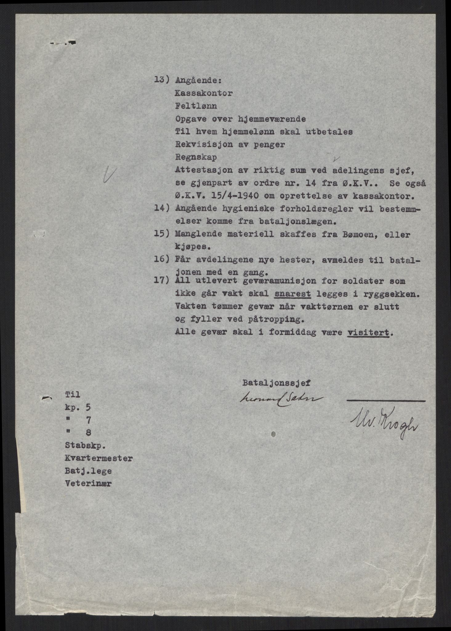 Forsvaret, Forsvarets krigshistoriske avdeling, AV/RA-RAFA-2017/Y/Yb/L0106: II-C-11-433-438  -  4. Divisjon., 1940, p. 149