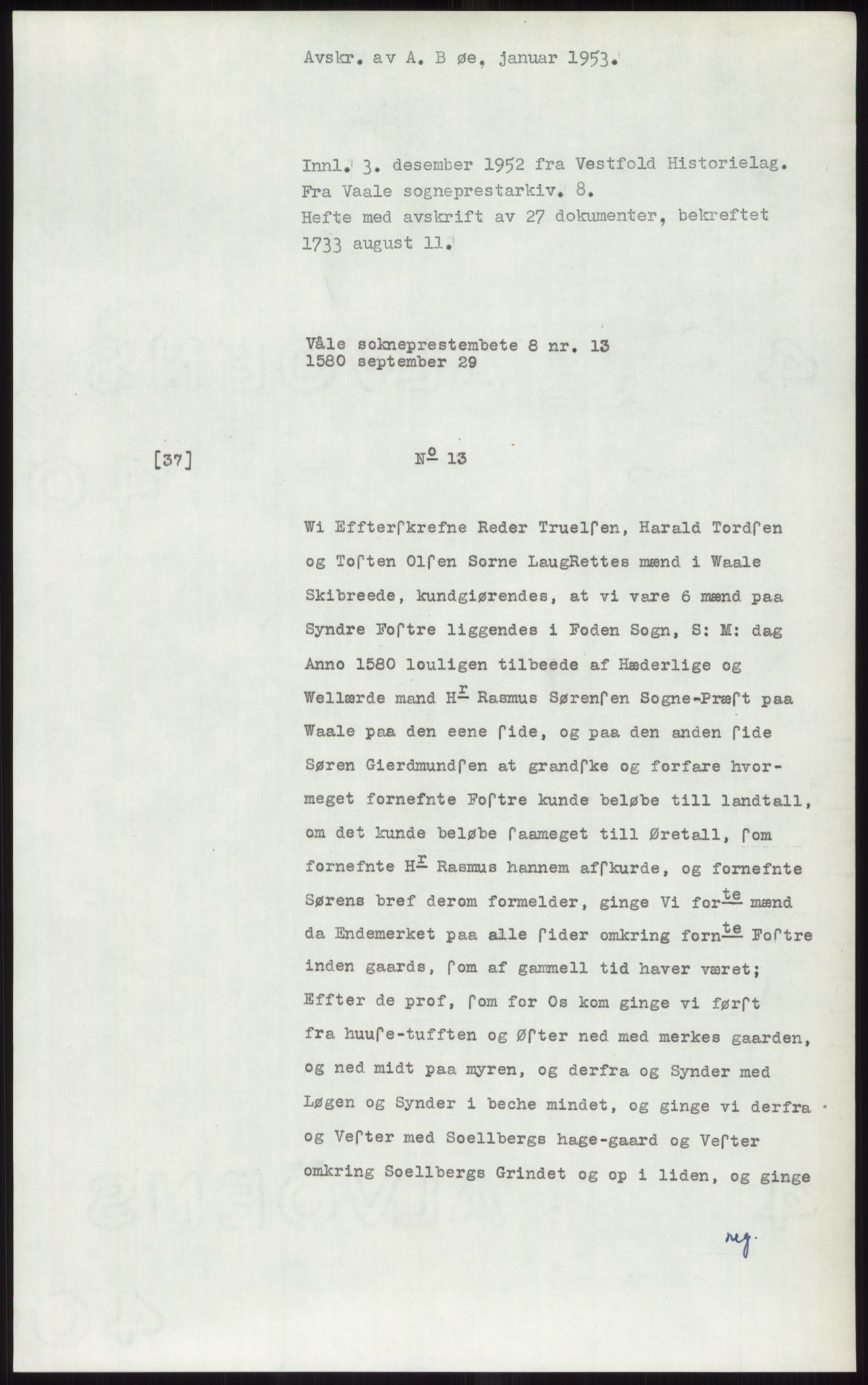 Samlinger til kildeutgivelse, Diplomavskriftsamlingen, RA/EA-4053/H/Ha, p. 1161