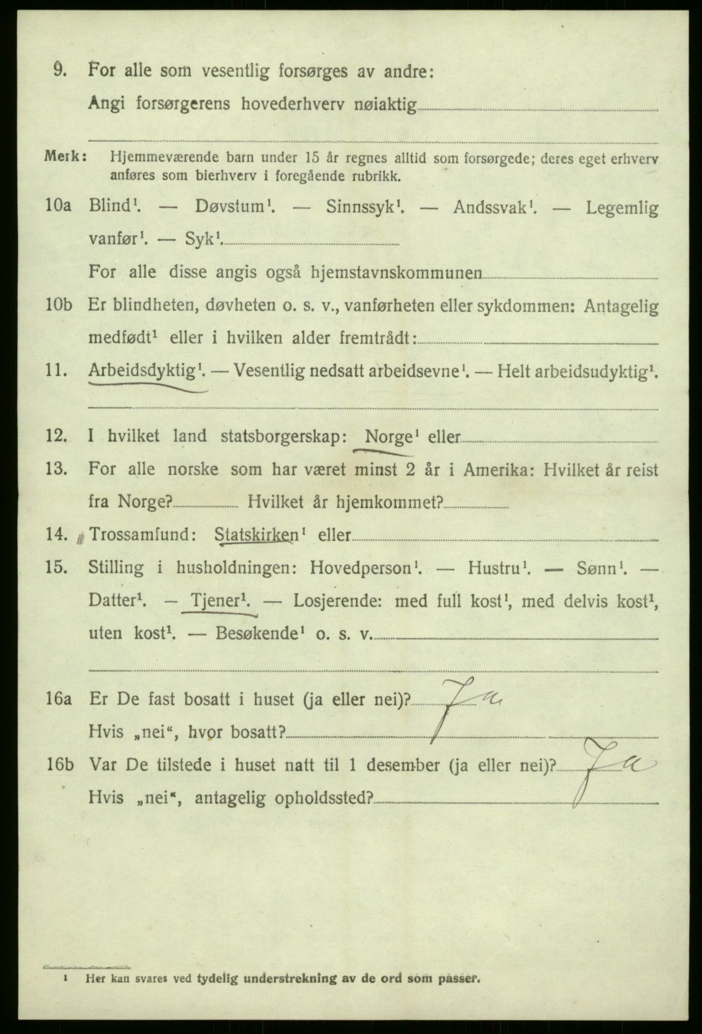 SAB, 1920 census for Solund, 1920, p. 1549