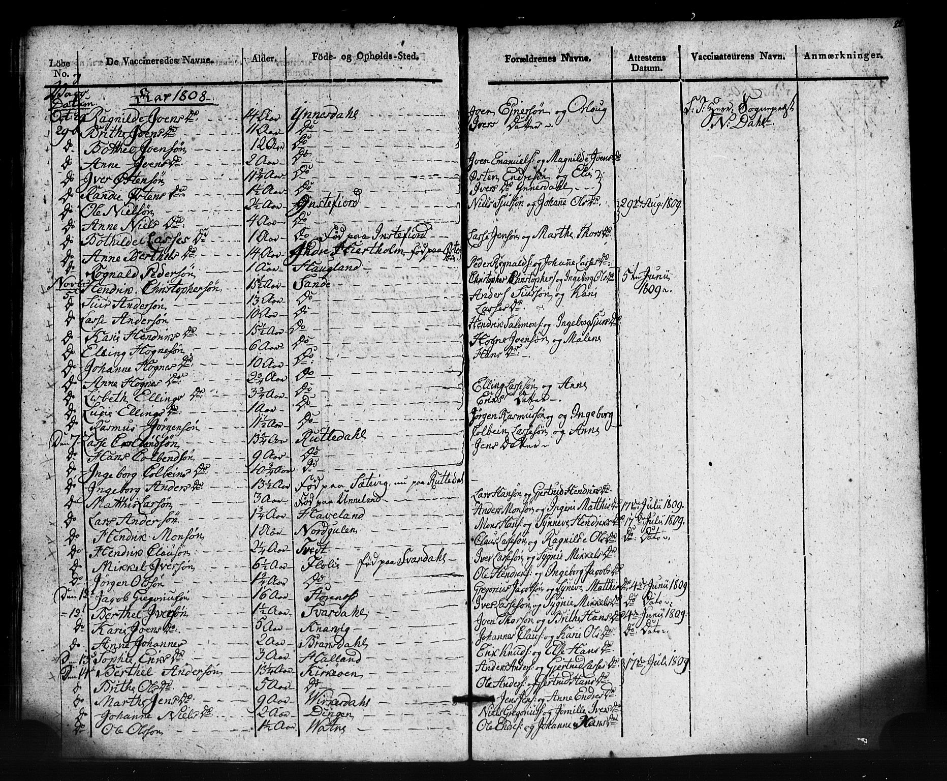 Gulen sokneprestembete, SAB/A-80201/H/Haa/Haaa/L0024: Parish register (official) no. A 24, 1806-1821, p. 22