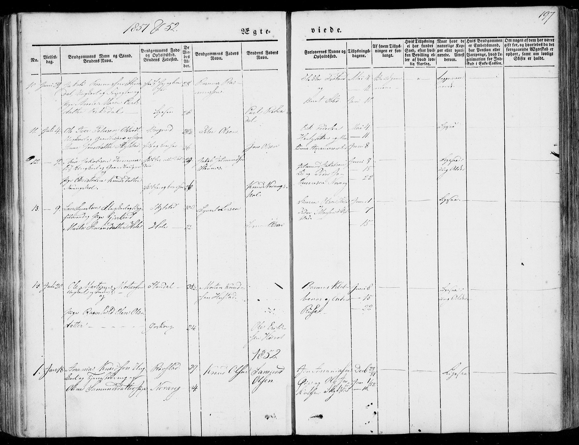 Ministerialprotokoller, klokkerbøker og fødselsregistre - Møre og Romsdal, AV/SAT-A-1454/515/L0209: Parish register (official) no. 515A05, 1847-1868, p. 197