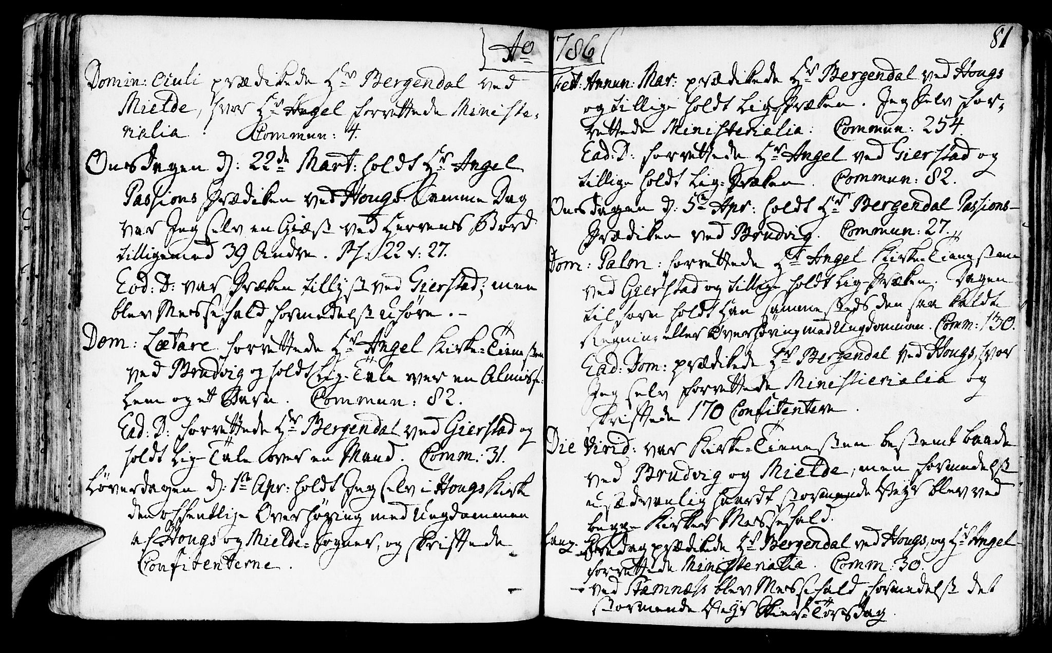 Haus sokneprestembete, AV/SAB-A-75601/H/Haa: Parish register (official) no. A 10, 1782-1796, p. 81