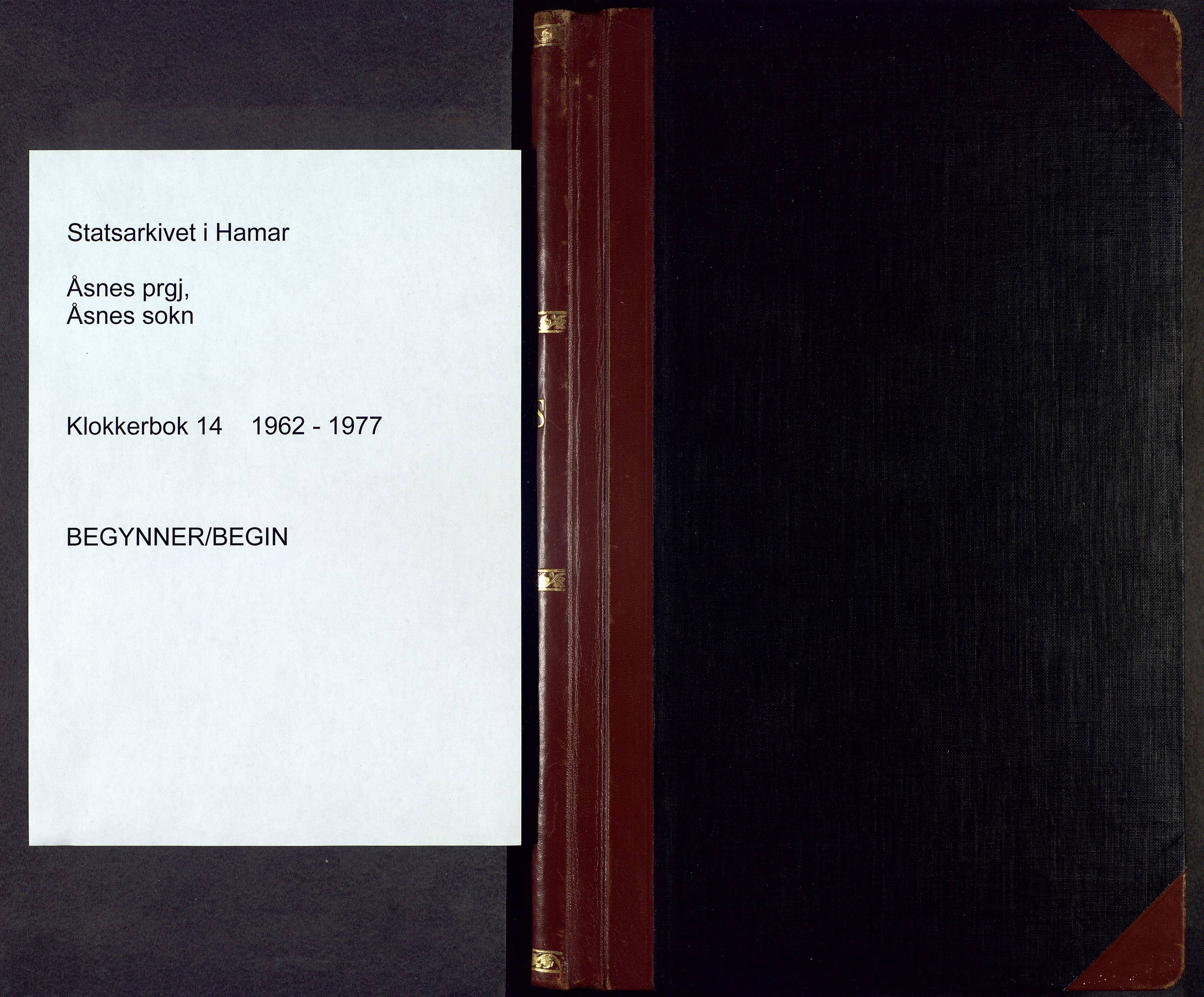 Åsnes prestekontor, SAH/PREST-042/H/Ha/Hab/L0014: Parish register (copy) no. 14, 1962-1977