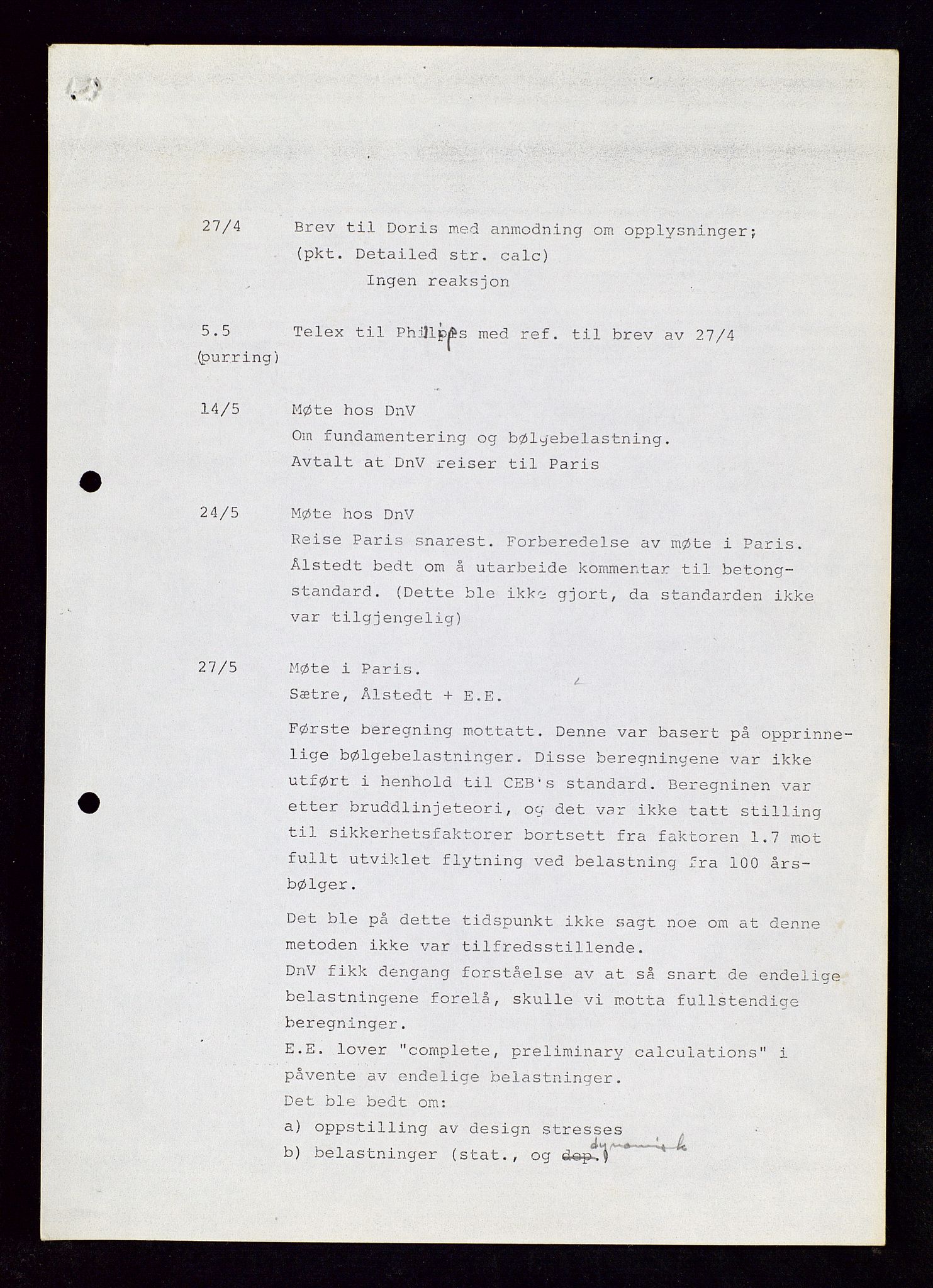 Industridepartementet, Oljekontoret, AV/SAST-A-101348/Dc/L0016: 756 Ekofisk center, betongkonstruksjoner, 1971-1972