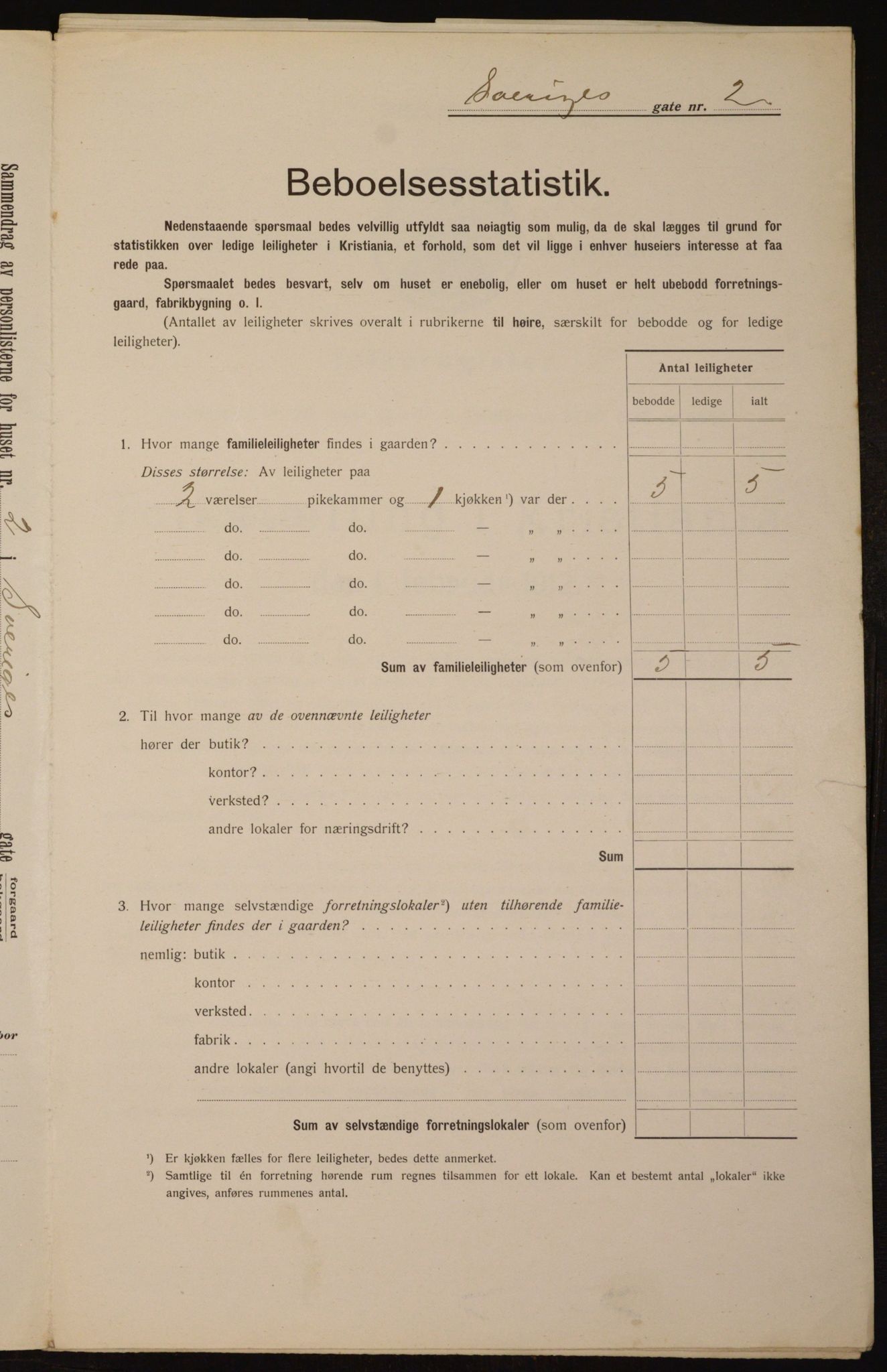 OBA, Municipal Census 1912 for Kristiania, 1912, p. 105799