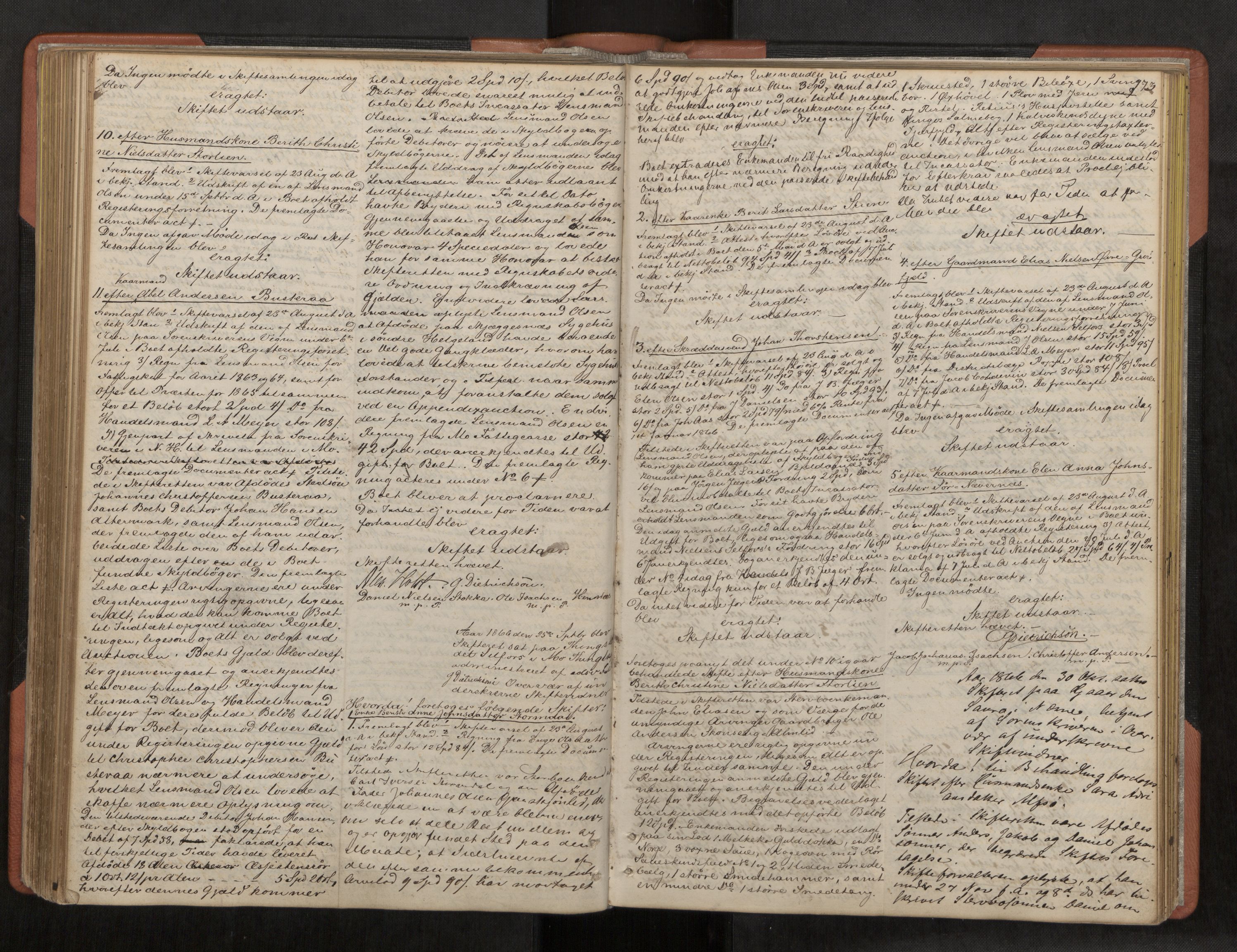 Rana sorenskriveri , AV/SAT-A-1108/1/3/3B/L0001: Skiftebehandlingsprotokoll, 1859-1872, p. 173