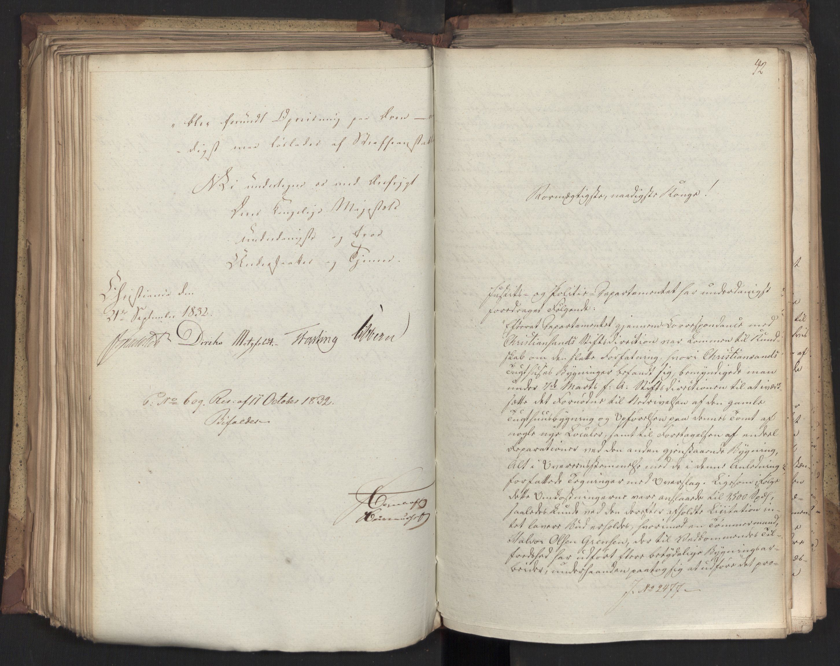 Statsrådsavdelingen i Stockholm, AV/RA-S-1003/D/Da/L0079: Regjeringsinnstillinger nr. 2400-2549, 1832, p. 257