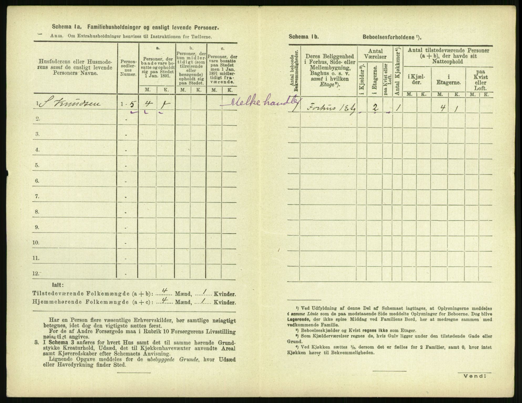 RA, 1891 census for 0802 Langesund, 1891, p. 107