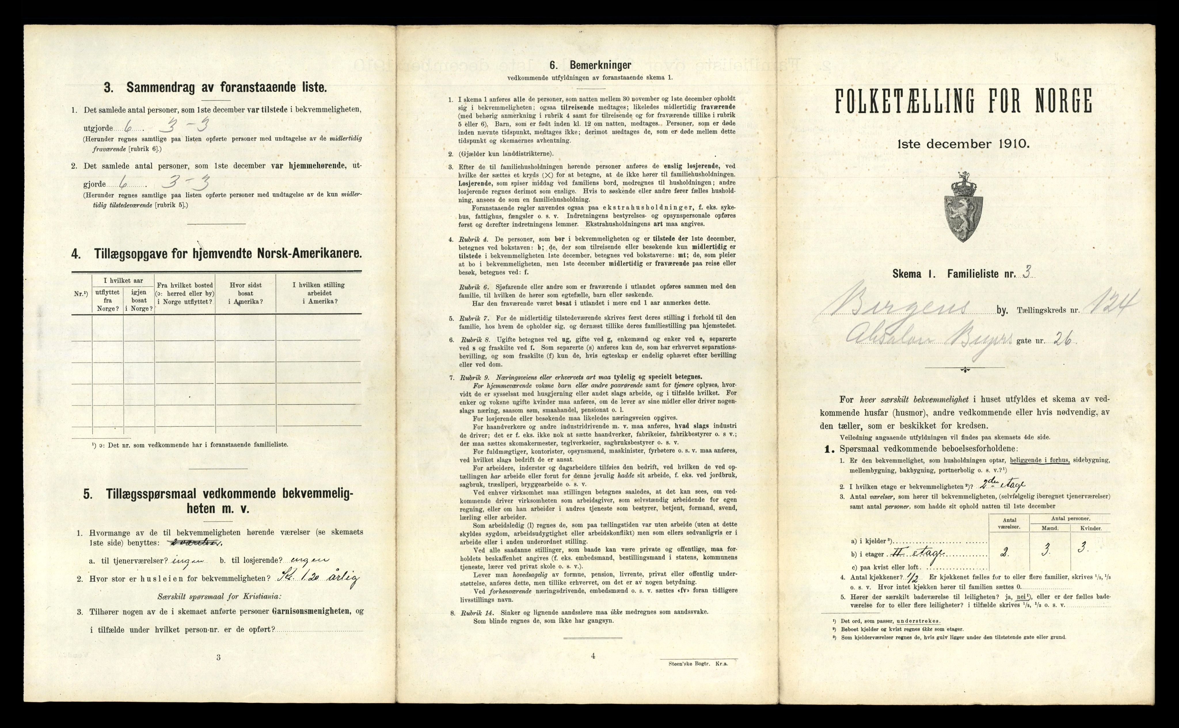 RA, 1910 census for Bergen, 1910, p. 42847