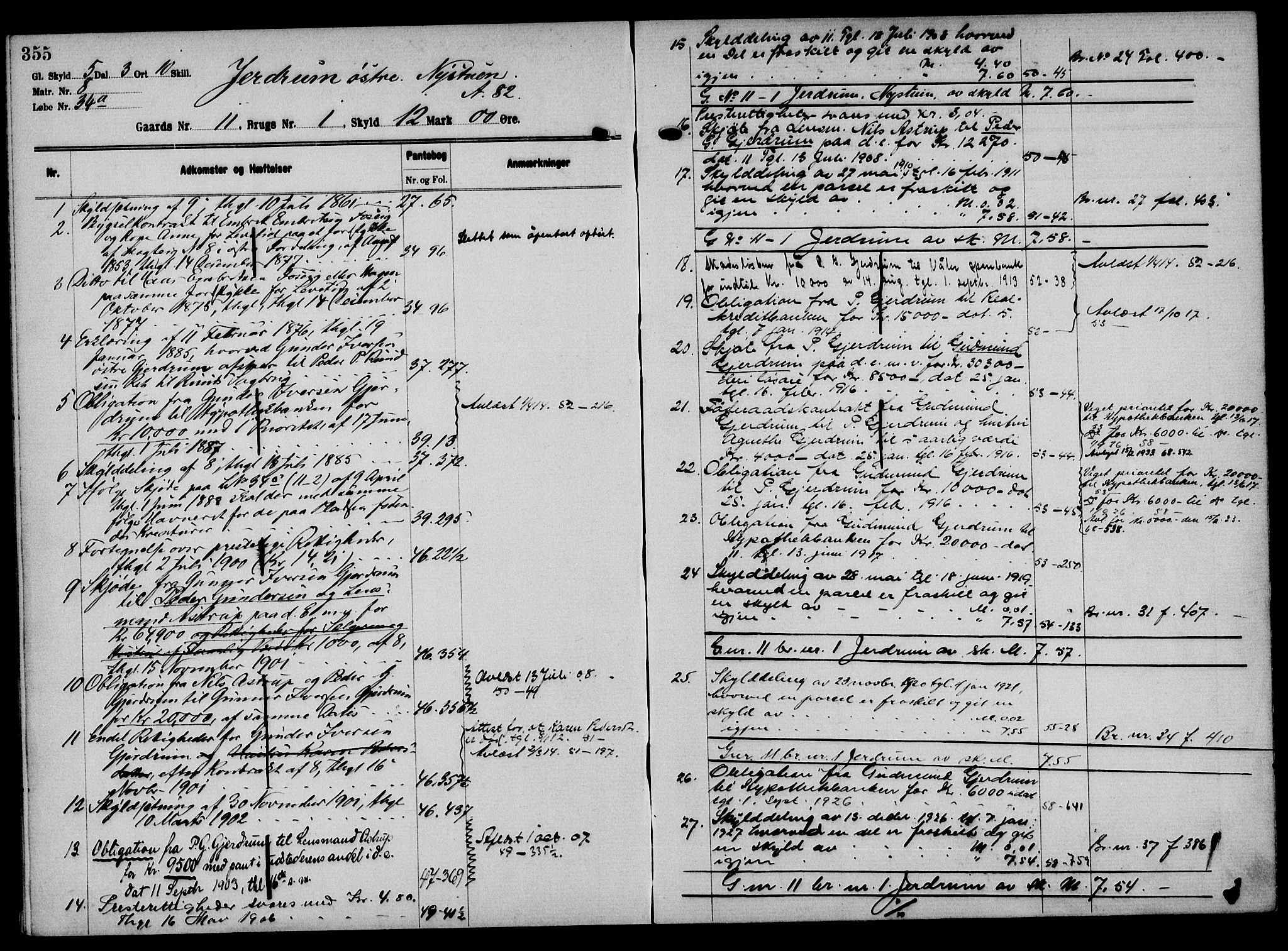 Solør tingrett, AV/SAH-TING-008/H/Ha/Hak/L0001: Mortgage register no. I, 1900-1935, p. 355